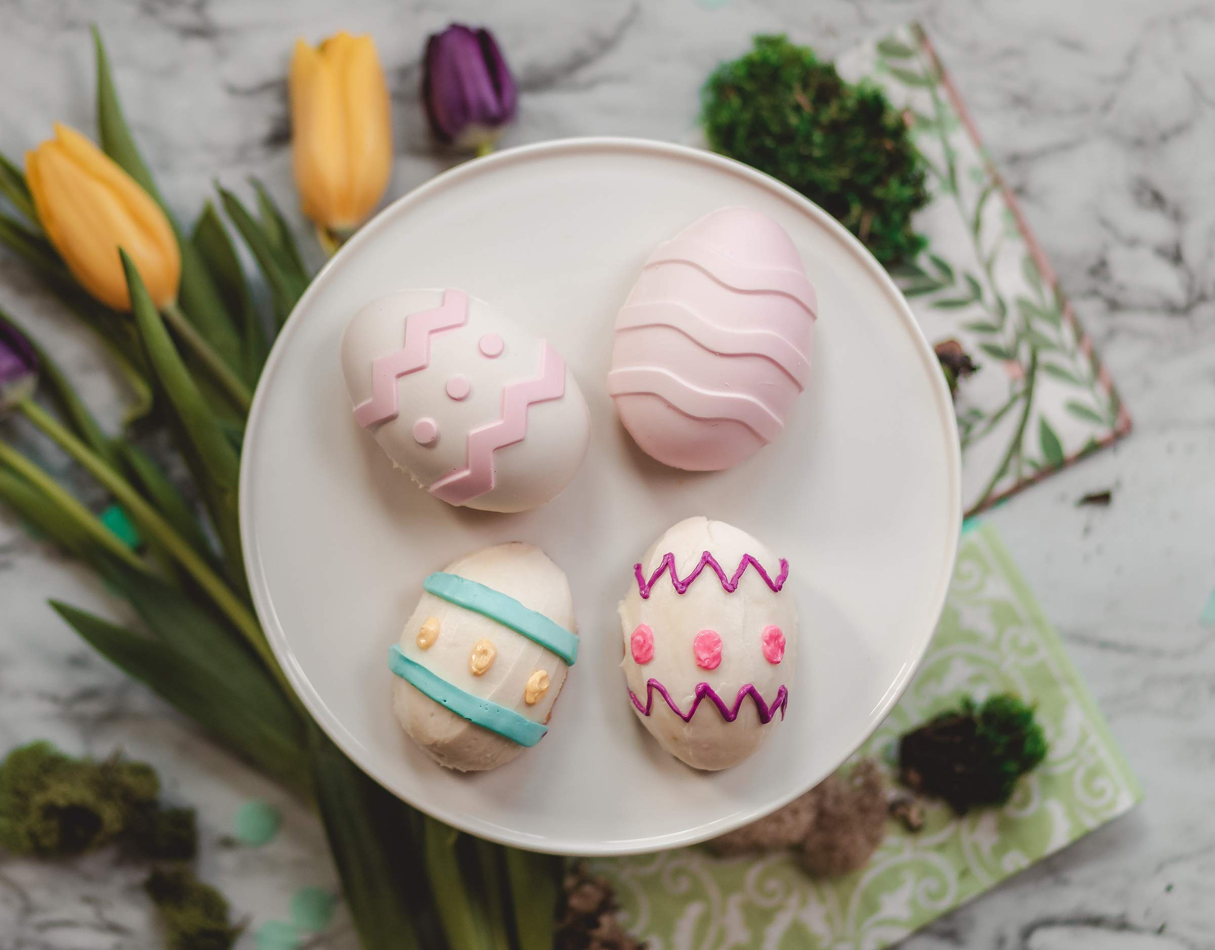 Handstand Kitchen Spring Fling Silicone Easter Egg Shaped Silicone Cupcake Mold