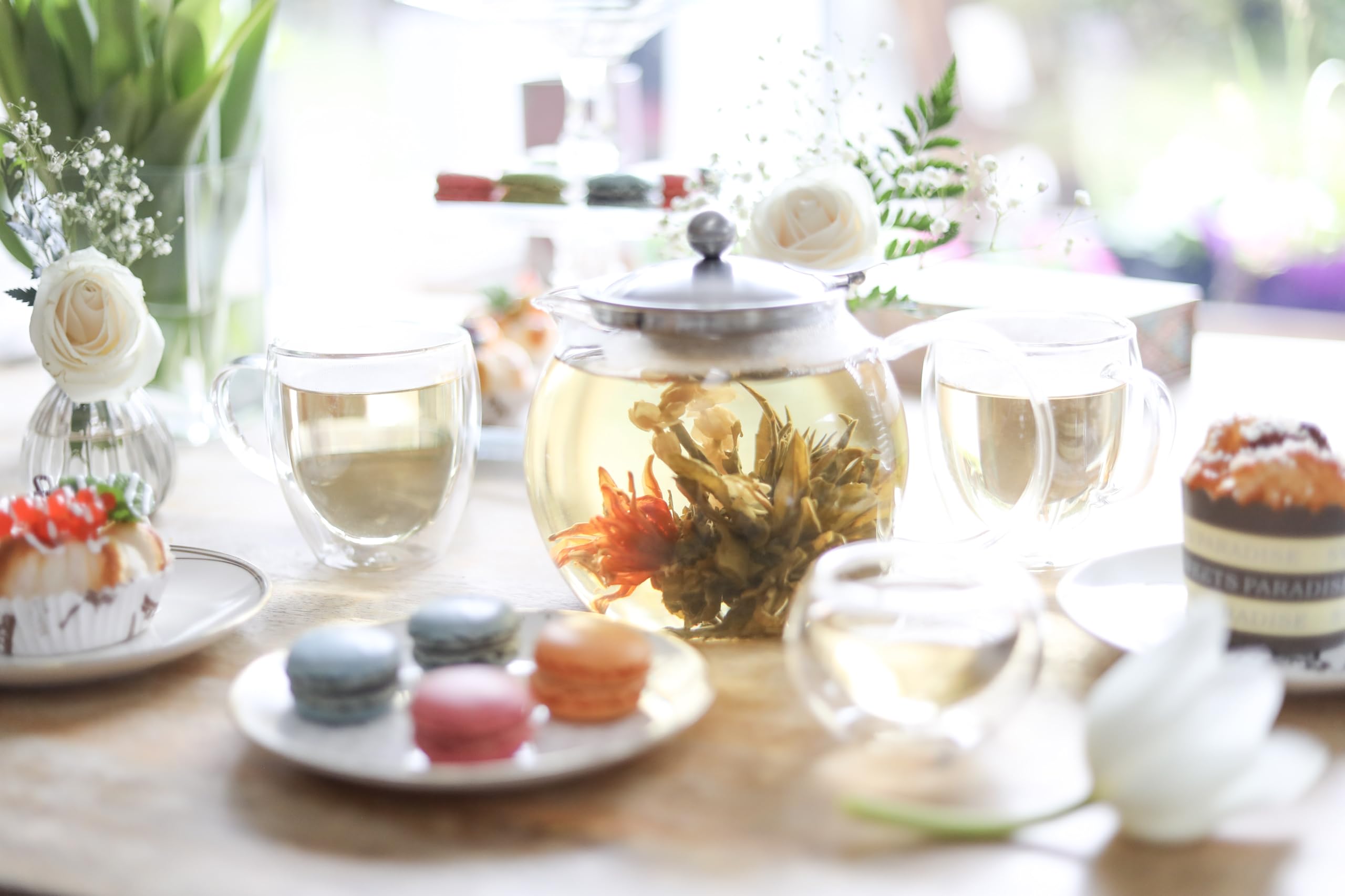 Teabloom All-In-One Glass Teapot And Tea Kettle - Heatproof Borosilicate Glass Tea Maker With Removable Stainless Steel Loose Te