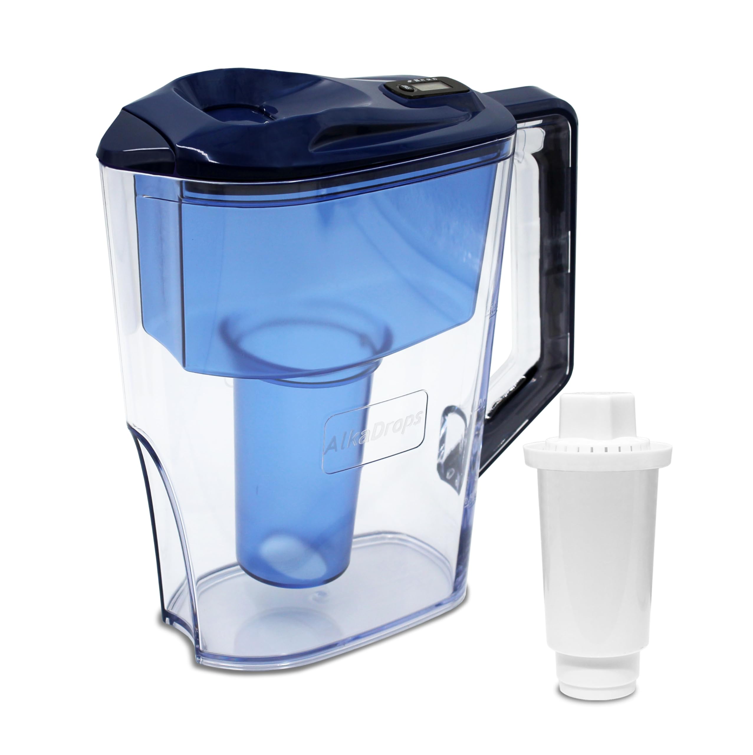 Water Pitcher, Alkaline Water Pitcher,Alkaline Water Jug -7 Stage Ionizer Filtration System To Purify And Increase Ph Levels - C