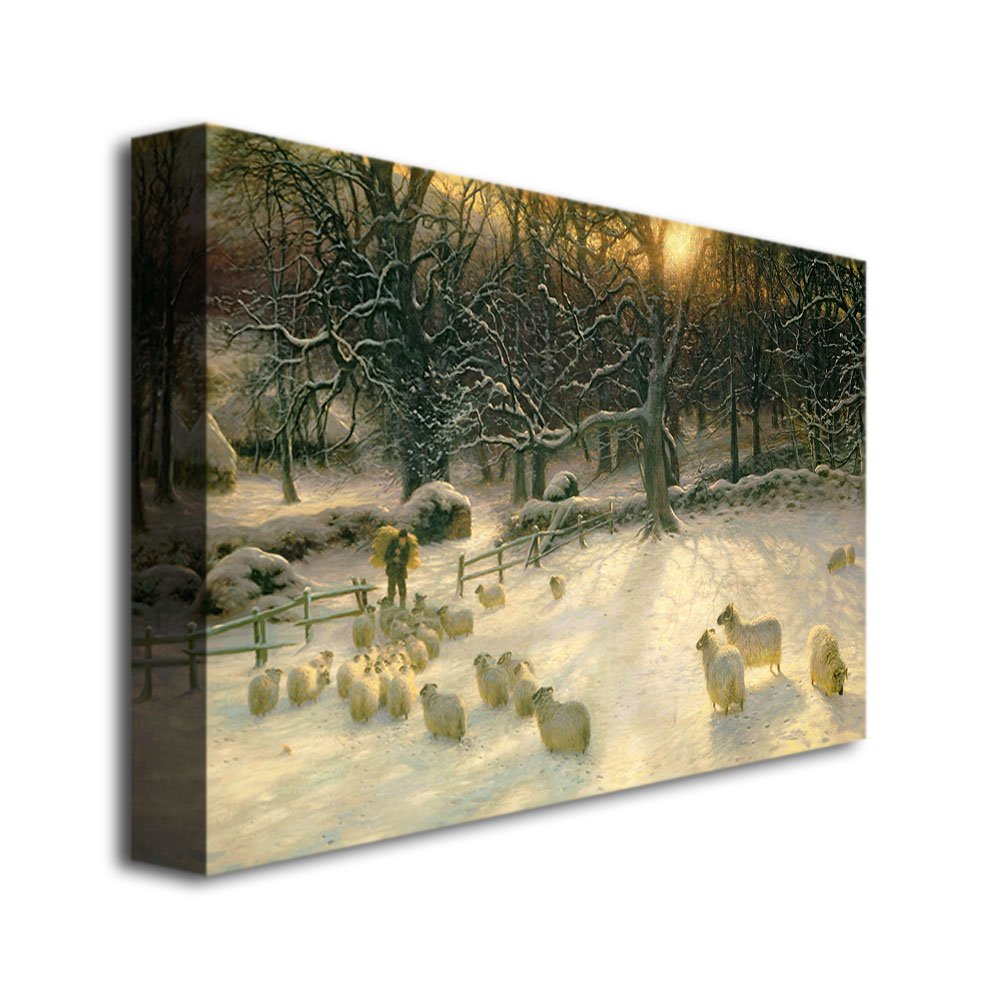 The Shortening Winter's Day by Joseph Farquharson  22x32-Inch Canvas Wall Art