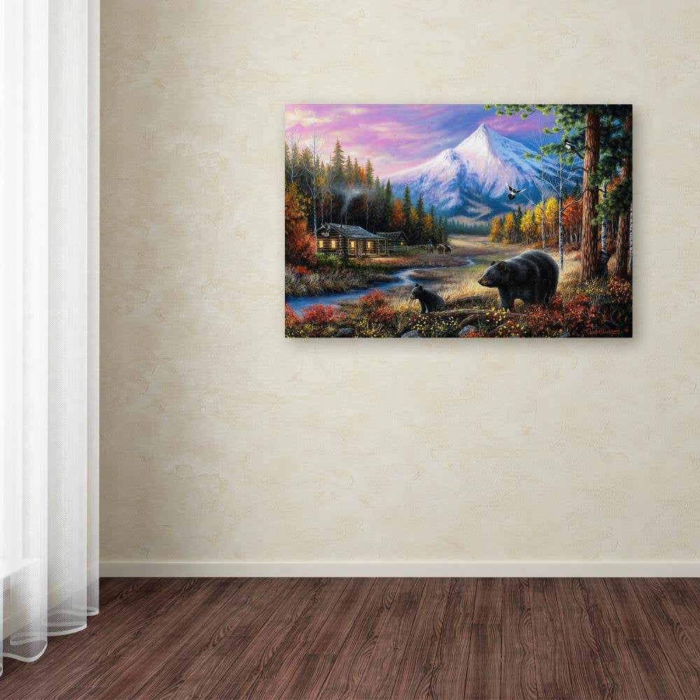 Routine Visitors by Chuck Black  22x32-Inch Canvas Wall Art