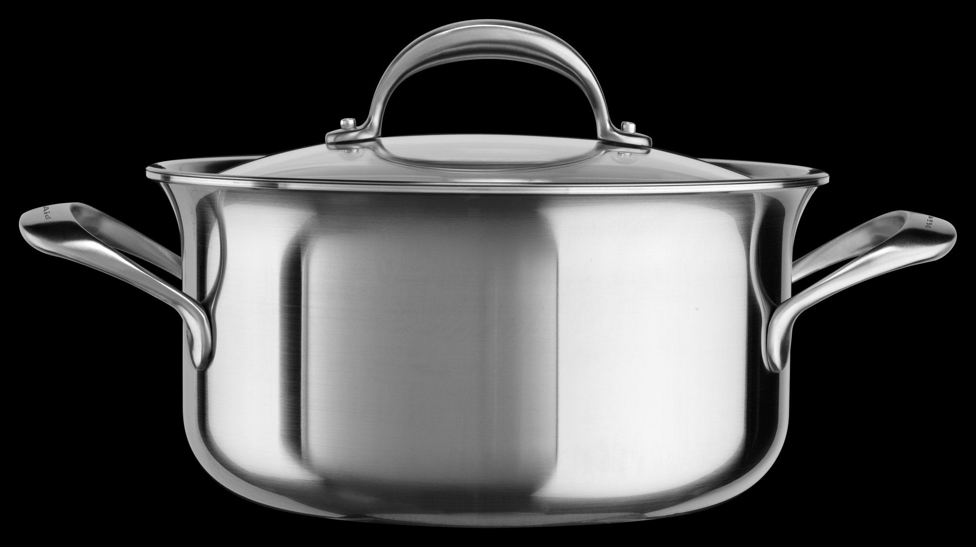 Kitchenaid 5-Ply Copper Core 6 Quart Low Casserole With Lid - Stainless Steel, Medium, Stainless Steel Finish