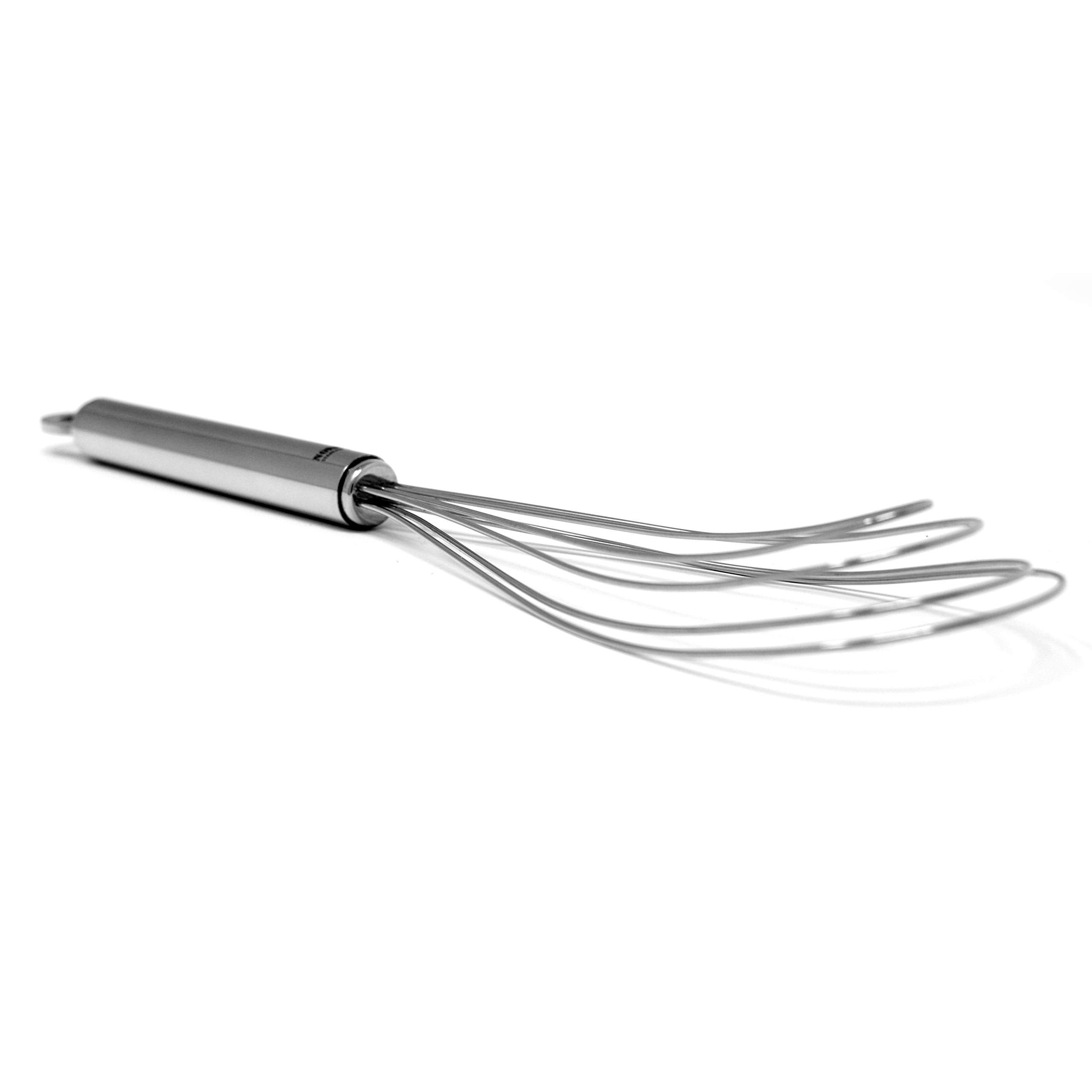 Norpro Krona 11-Inch Stainless Steel Flat Whisk, 11In/28Cm, Silver
