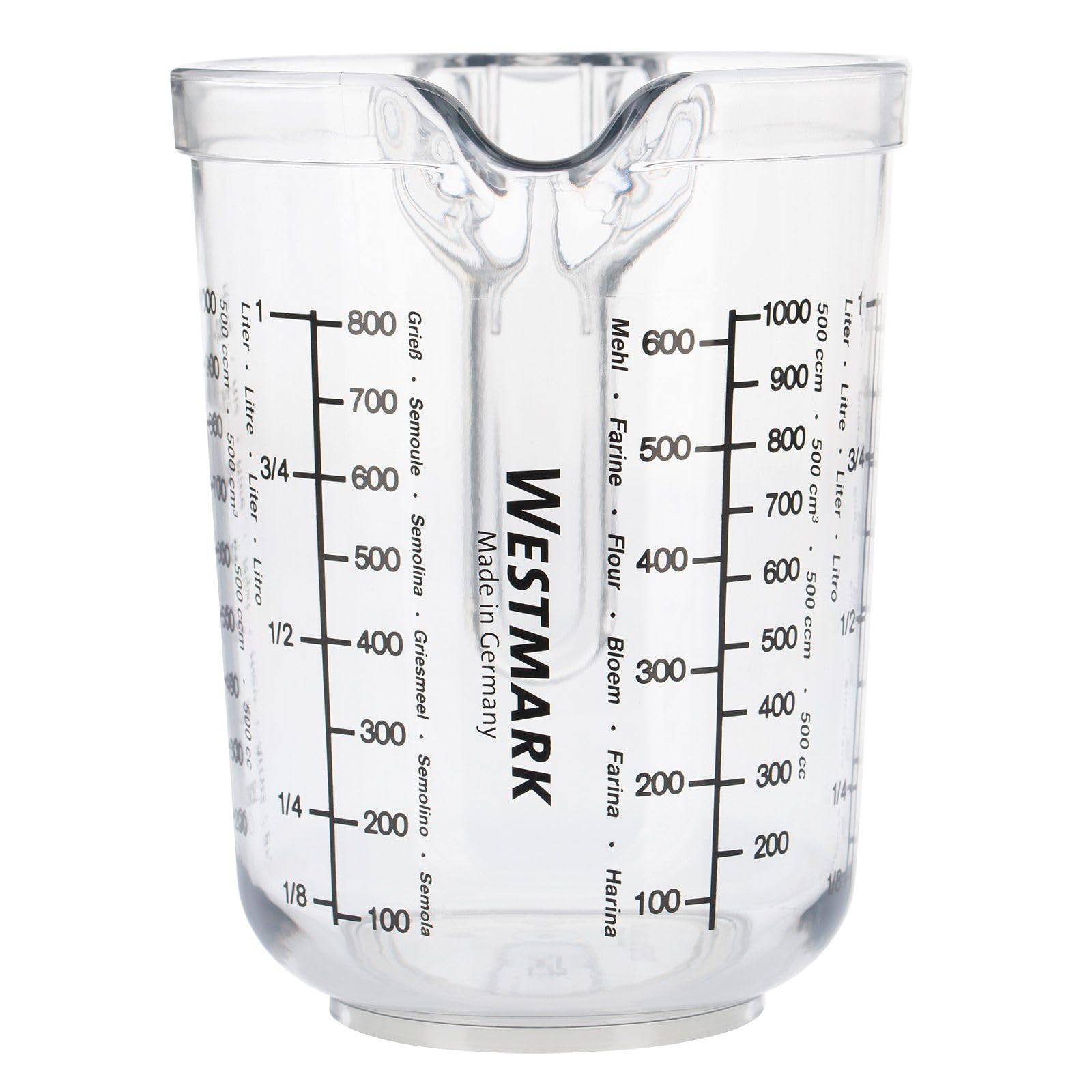 Westmark Germany 'Gerda' Measuring Cup Clear Multi Measurement Tool for Baking  Cooking  Sugar  Flour (Clear)