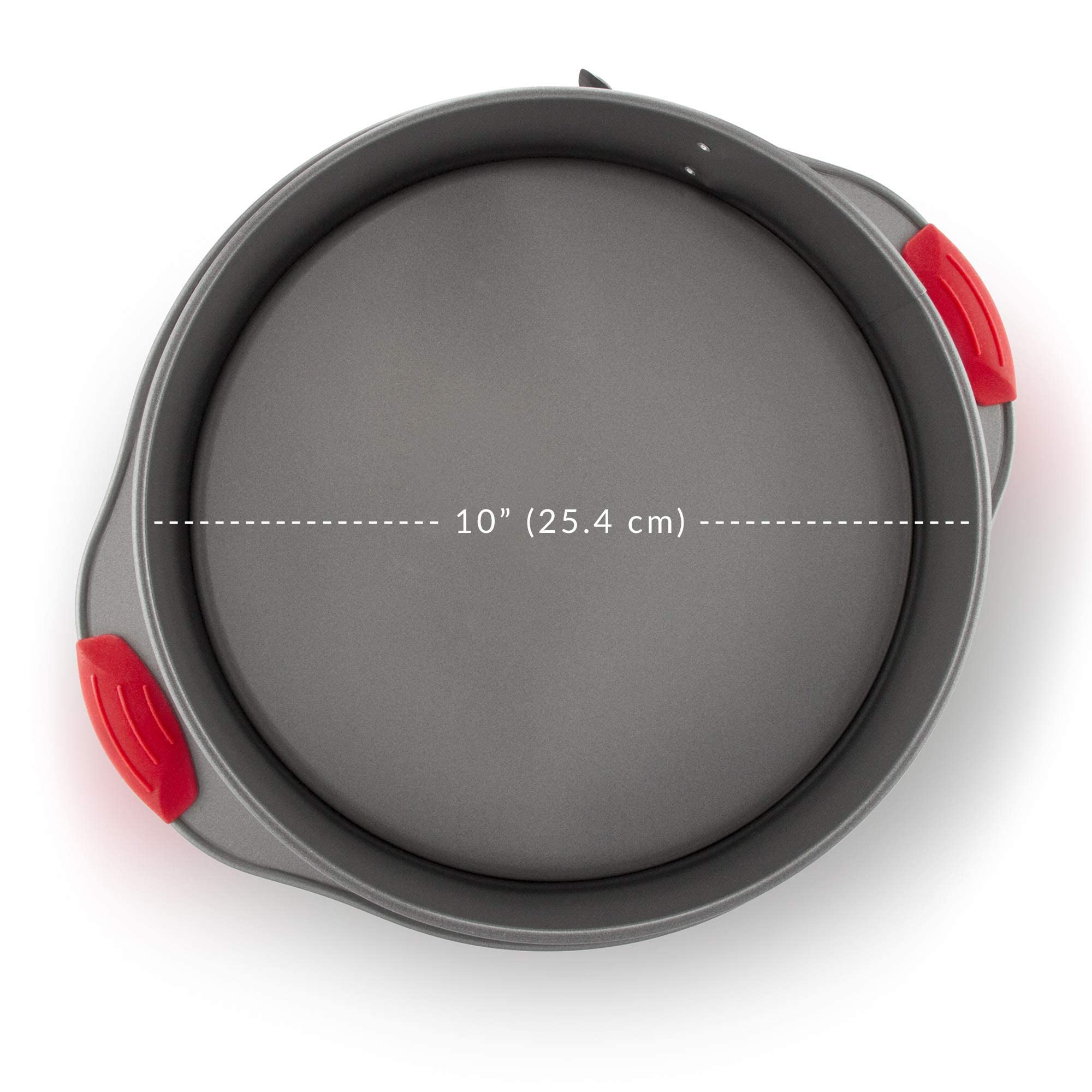 Boxiki Kitchen 10 Inch Nonstick Springform Pan, Professional Spring Form And Cheesecake Baking Mold, Leakproof Cake Pan With Sil