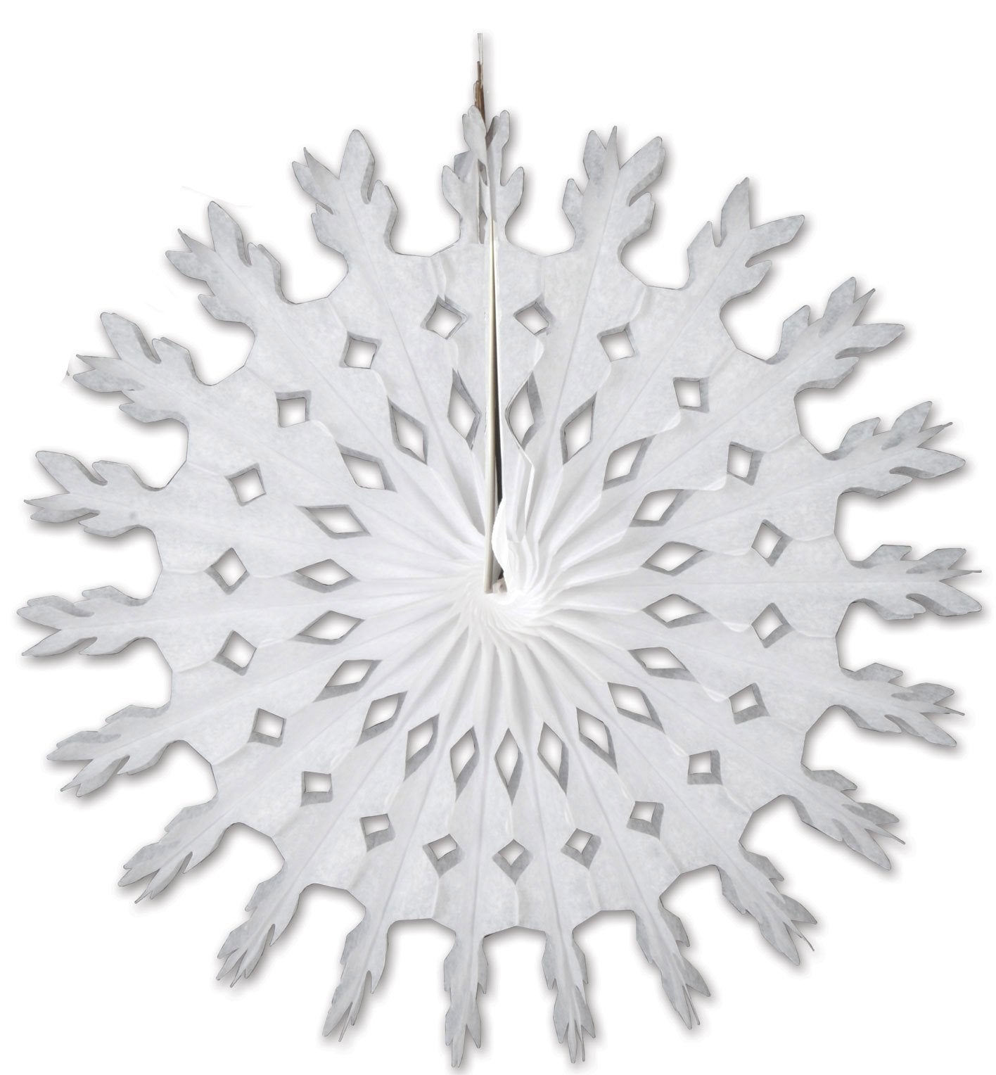 White Tissue Snowflake, 22-Inch