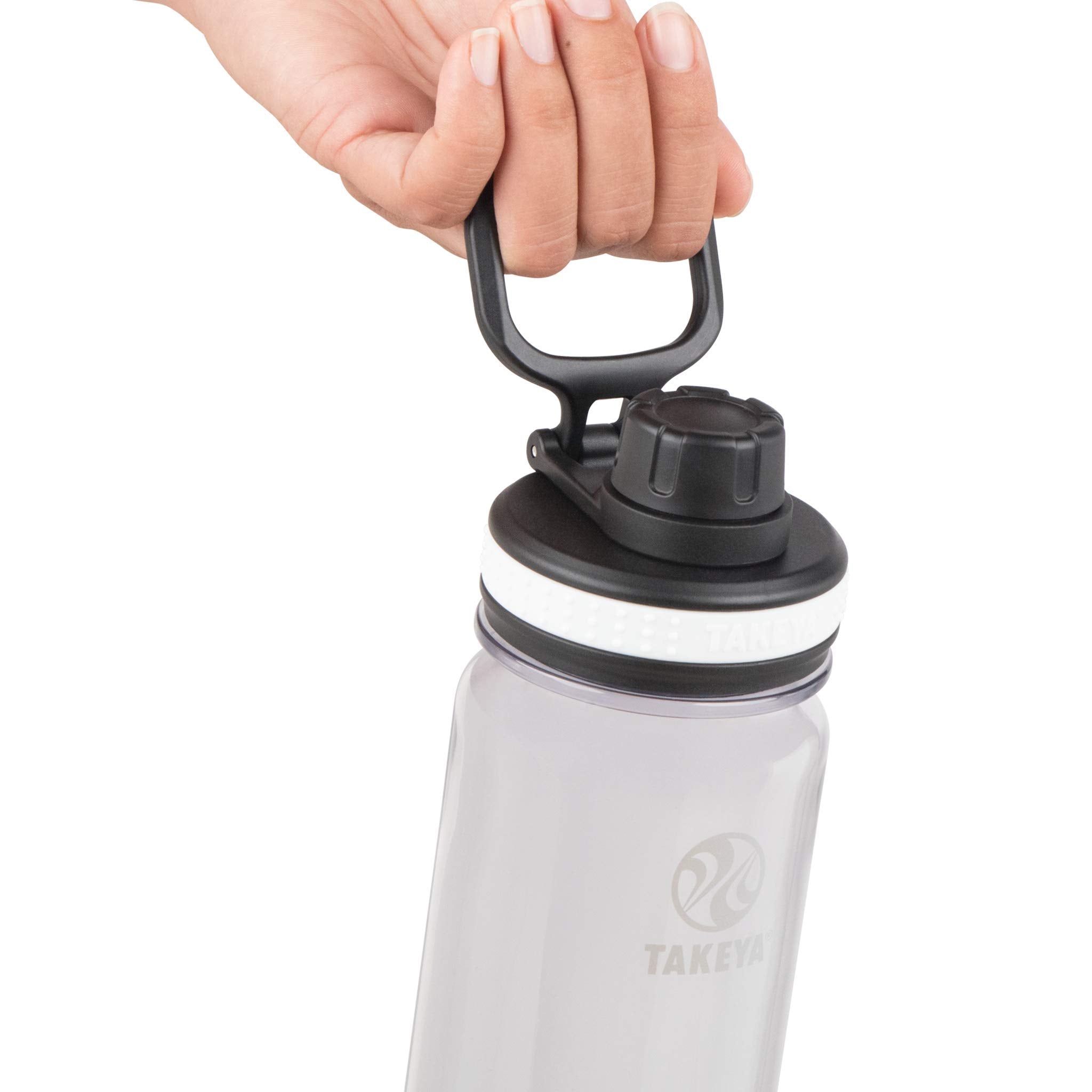 Takeya 24 Oz Tritan Plastic Sport Water Bottle With Spout Lid, Premium Quality, Bpa Free Food Grade Materials, Clear