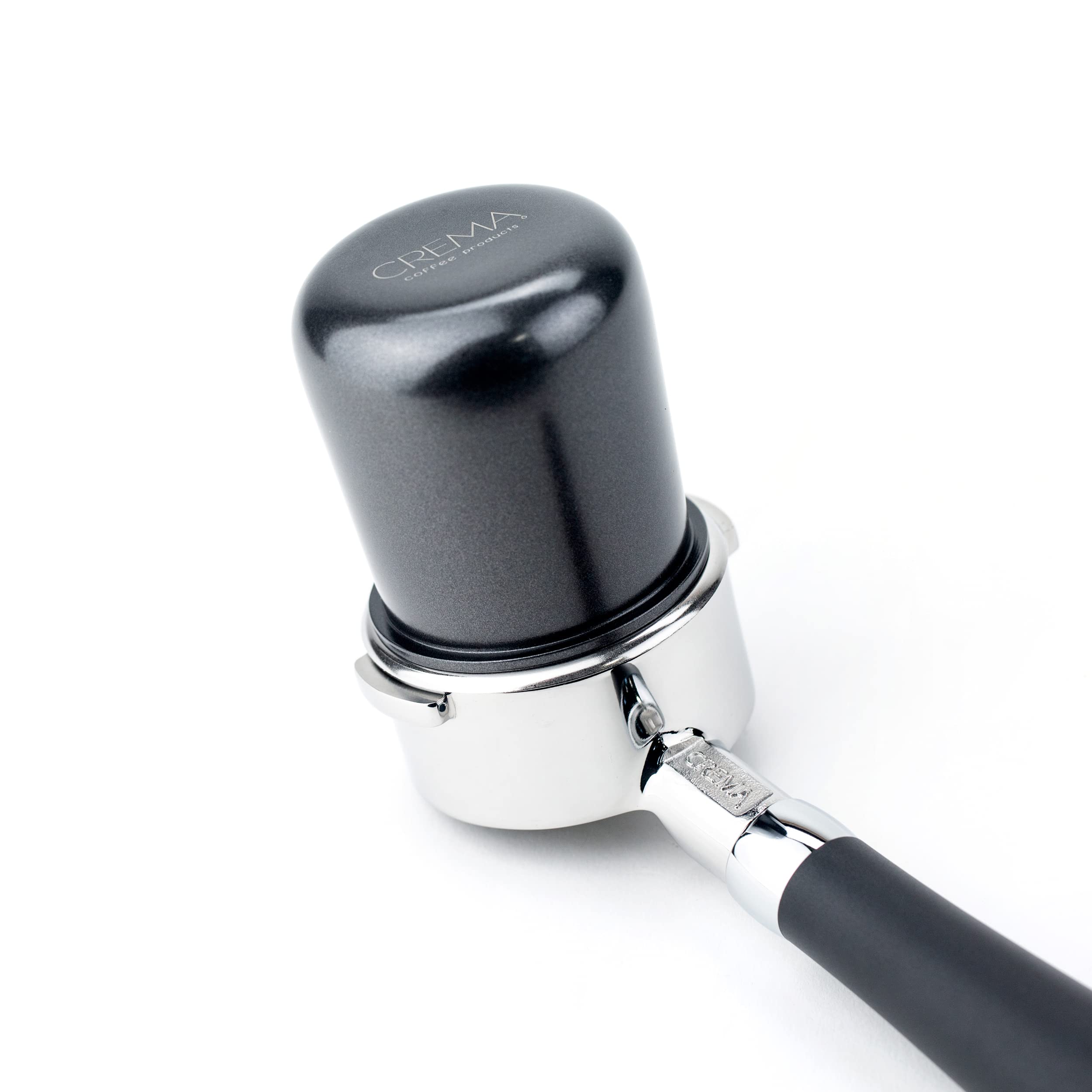 Black 58Mm Dosing Cup | White | 100% Stainless Steel | Espresso Coffee Dosing Cup | Crema Coffee Products