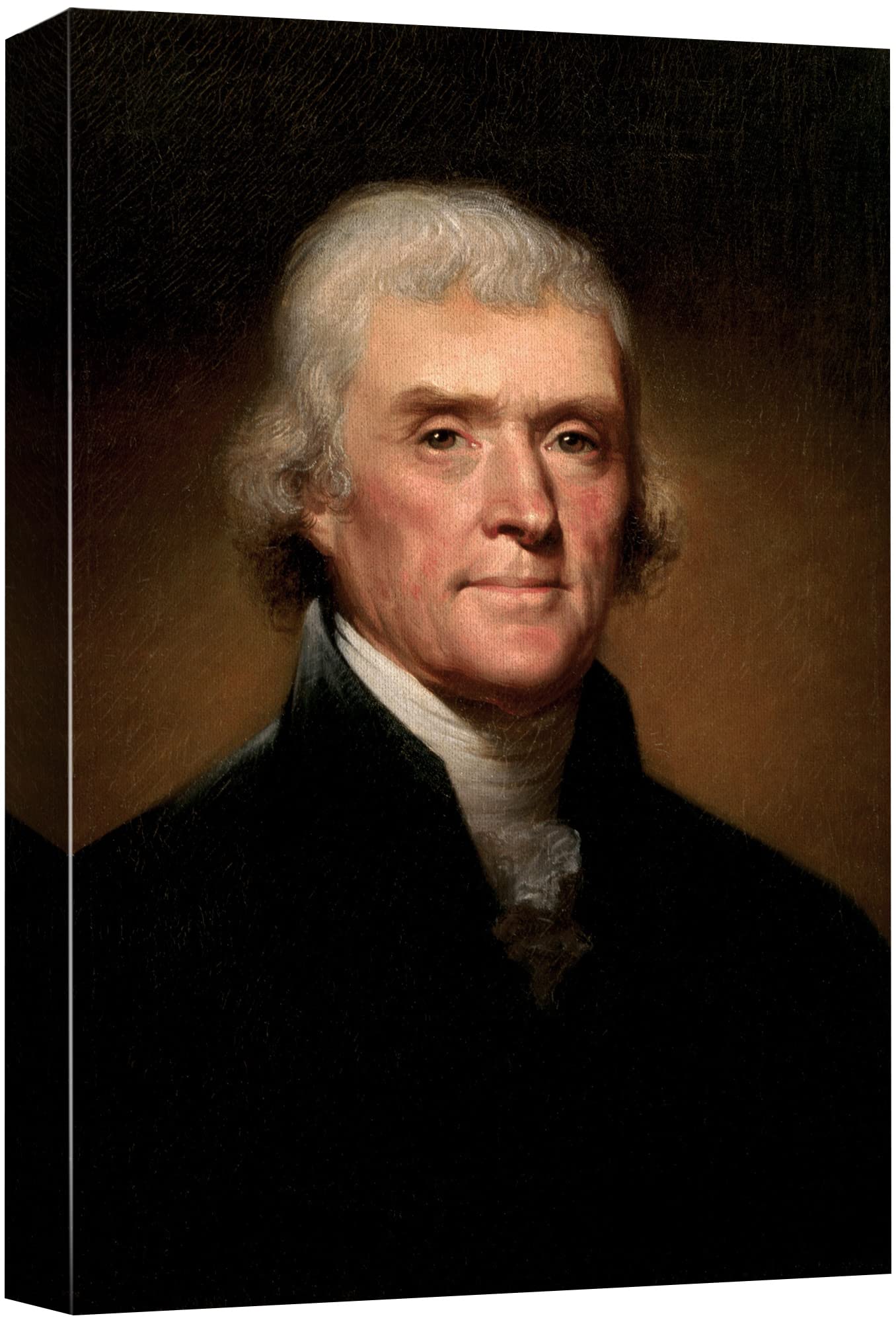 Wall26 Canvas Print Wall Art Portrait Of Thomas Jefferson People Pop Culture Historical Realism Famous Closeup Colorful Multicol