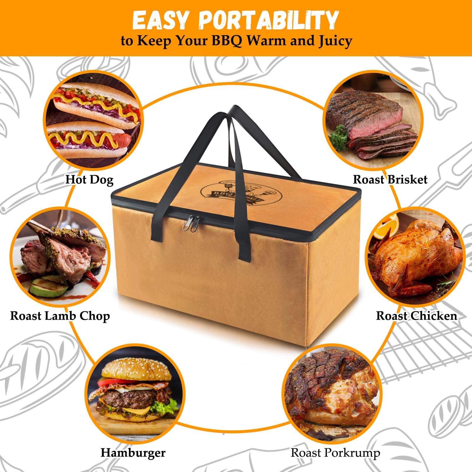 BBQ Blanket for Resting Meat | Grilling Gift for Men | Anniversary Birthday Father s Day Grilling Smoker Accessories Gift | Meat