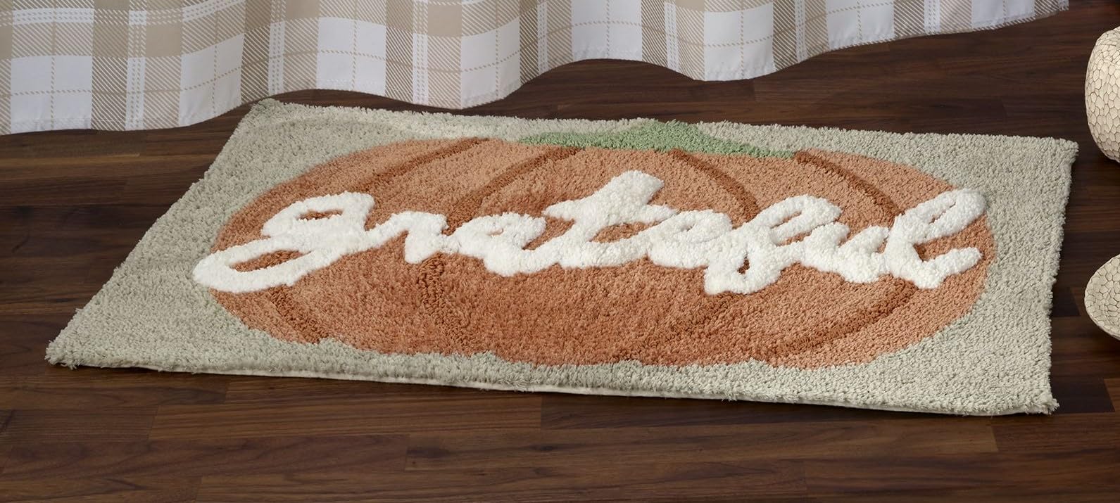 Avanti Linens - Bath Mat, Cotton Bath Rug, Fall Home Decor (Grateful Patch Collection)