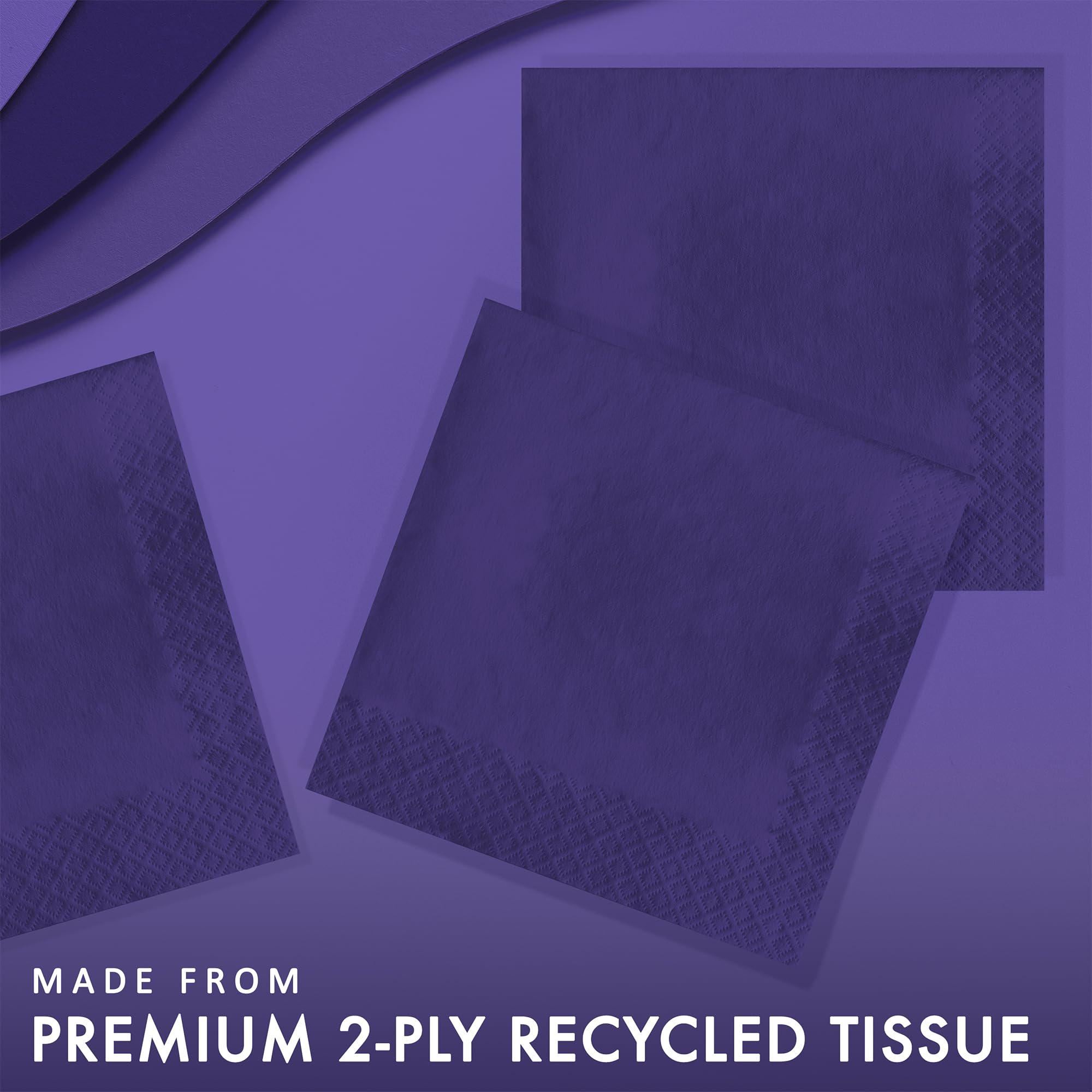 Creative Converting Lunch Napkins  One Size  Purple