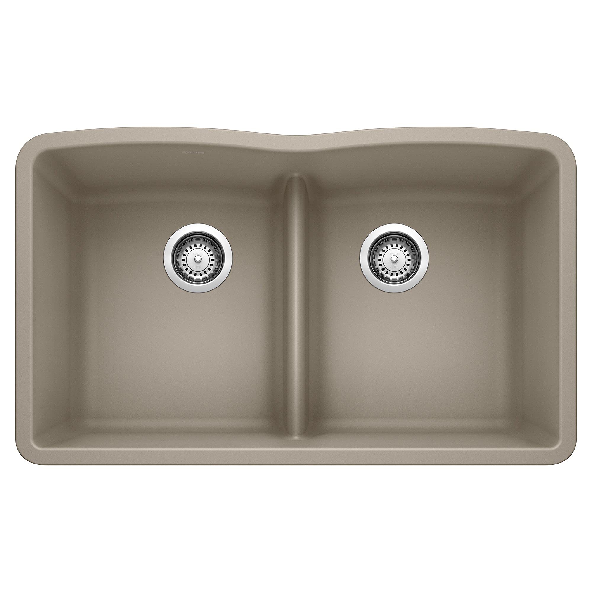 Blanco Diamond Equal Double Low Divide Undermount - Truffle