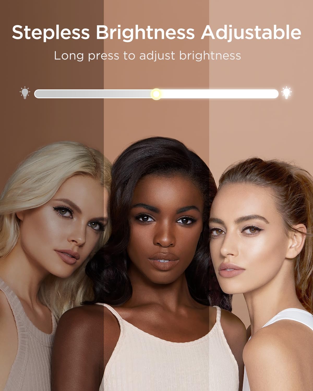 Bestope Pro Vanity Mirror With Lights, 15.7'' X 20.8'' Height & Brightness Adjustable Hollywood Mirror, Lighted Makeup Mirror Wi