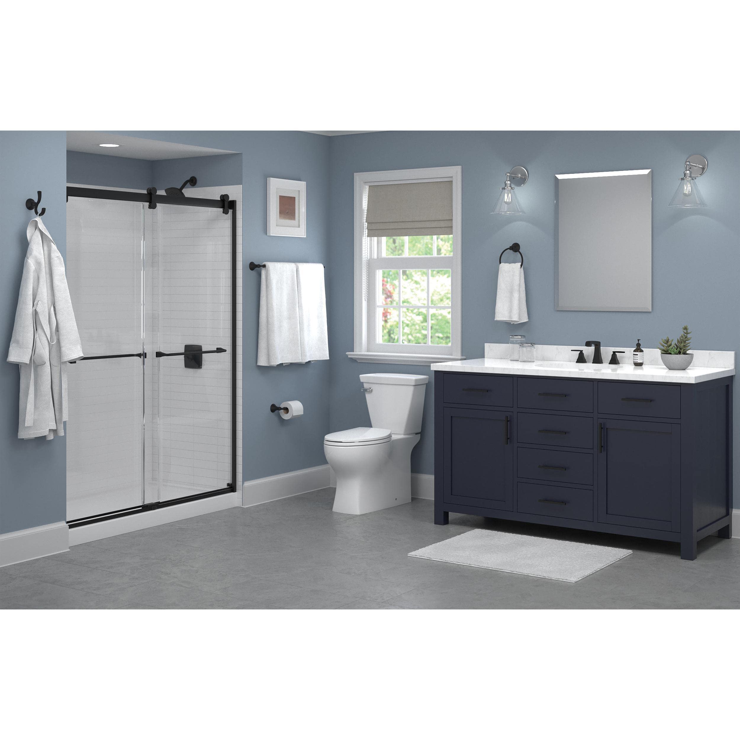 Delta Faucet 76450-Bl Ashlyn Wall Mount Pivot Arm Toilet Paper Holder Bath Hardware Accessory In Matte Black