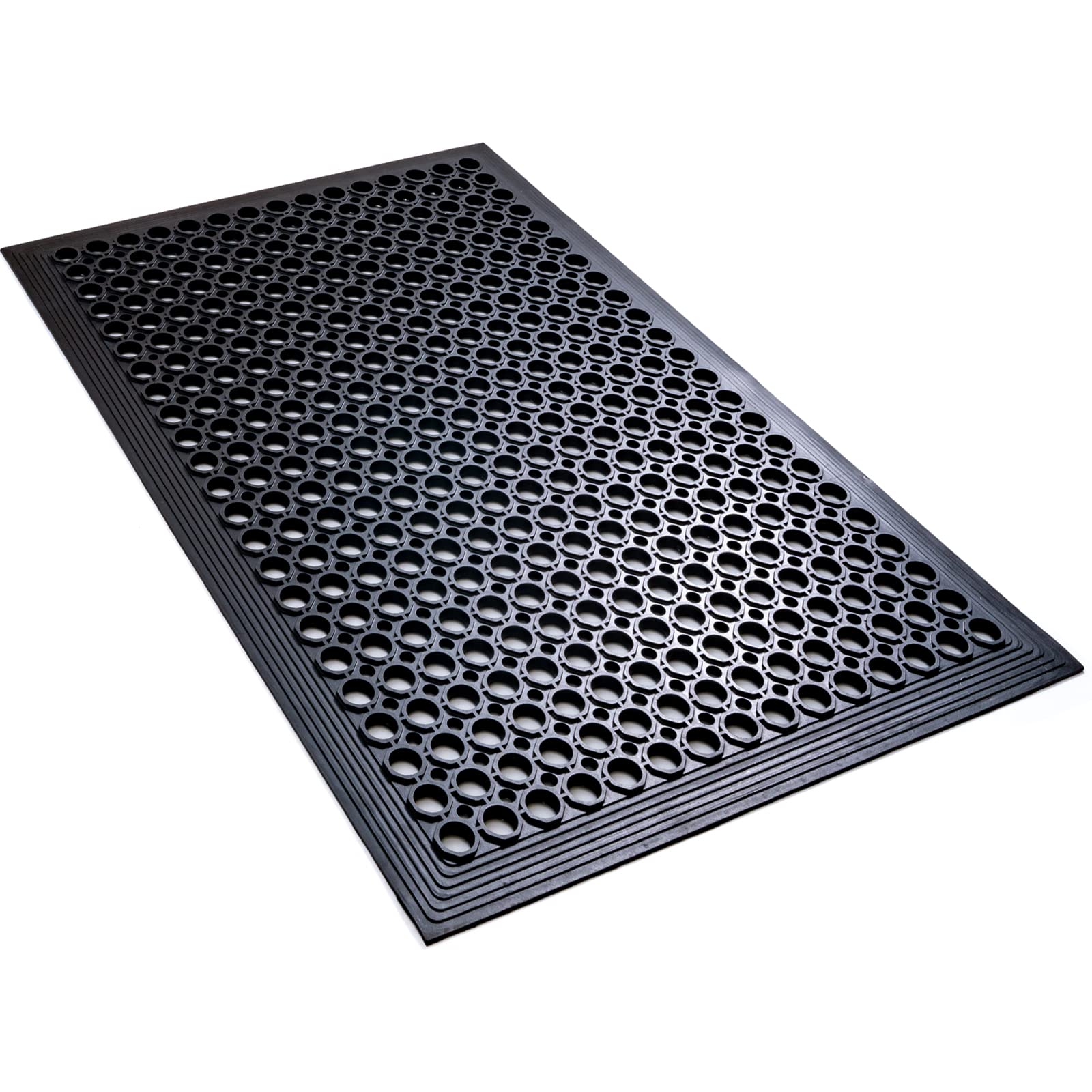 Yoshiko Anti Fatigue Rubber Floor Mats Restaurant Kitchen Drainage Mat Door Mats Durable Non-Slip Bar Floor Mat Utility Mat Indo
