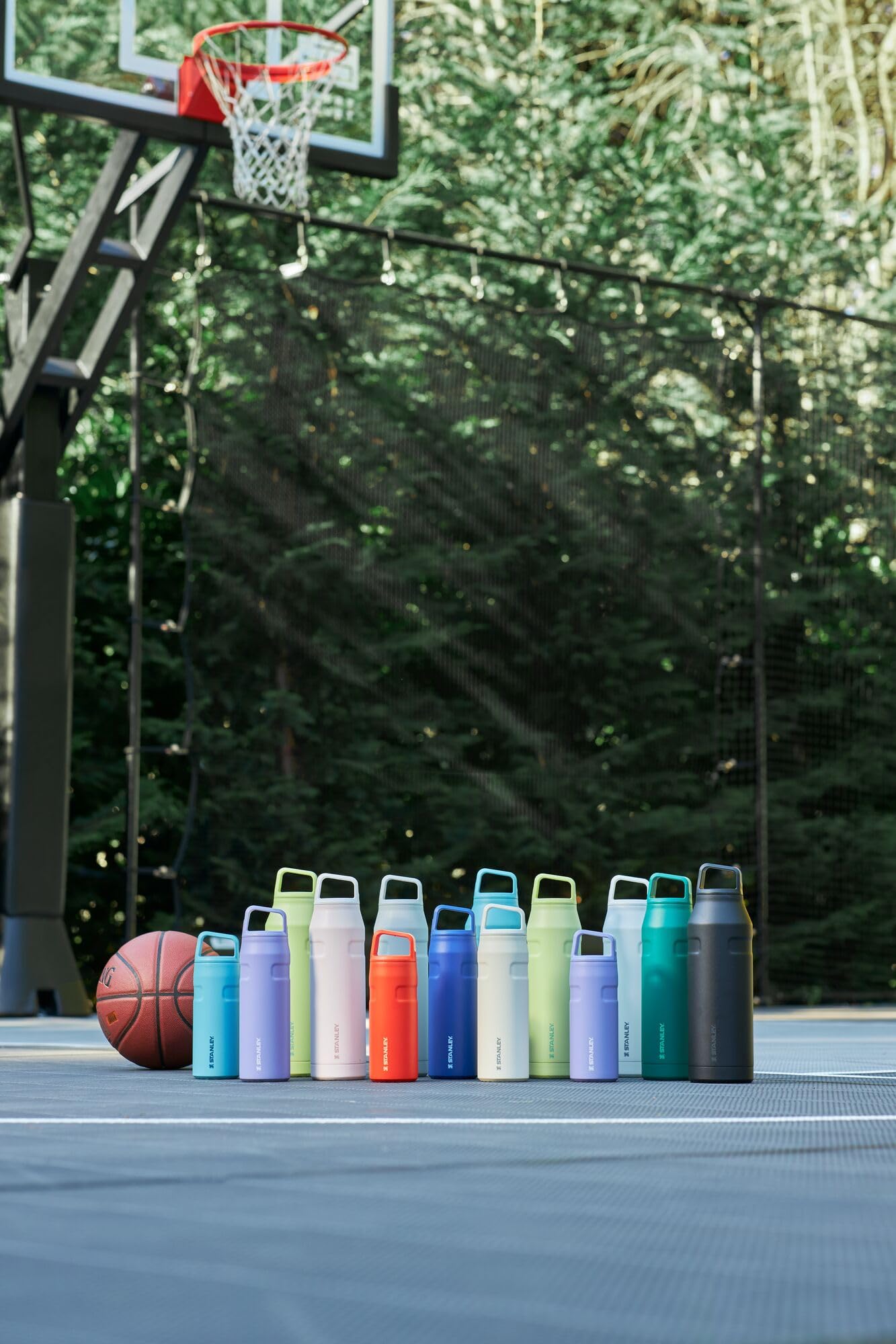 Stanley Iceflow Cap And Carry+ Water Bottle 24 Oz | Wide Mouth Twist Lid | Lightweight & Leakproof For Travel & Gym | Insulated