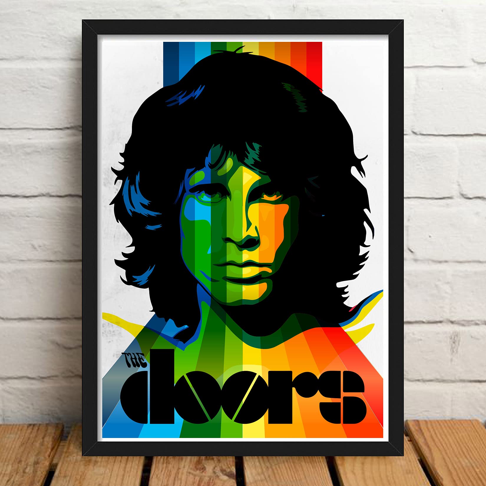 Good Hope The Door Jim Morrison Popart Framed Poster, Multicolour, Print, 10Inch X 13Inch For Room Office Wall