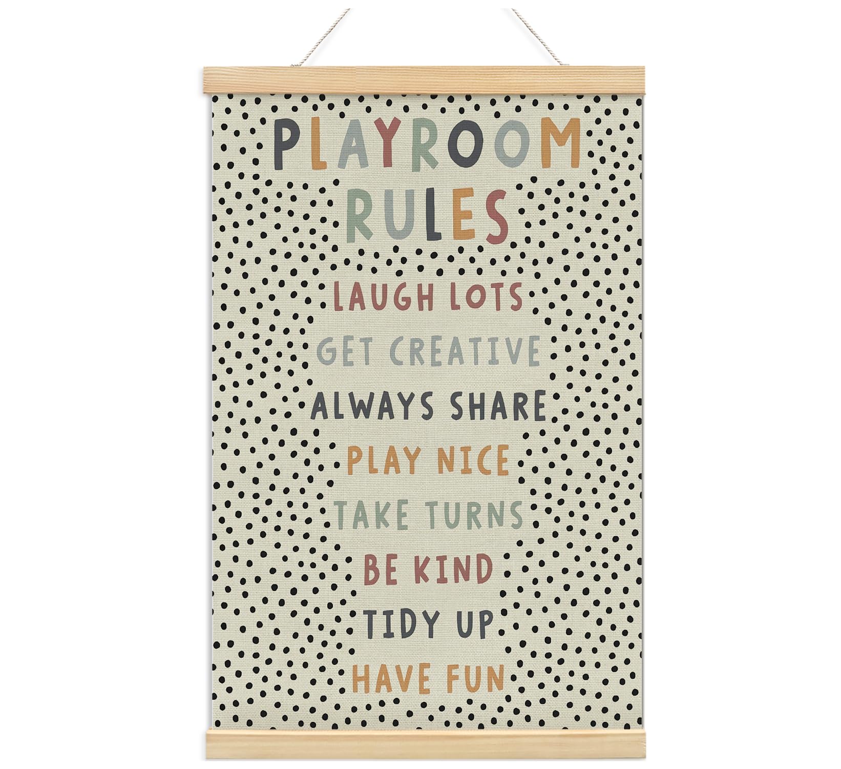 Foedor Playroom Wall Decor Hanger Frame,Play Room Decor For Kids Room Playroom Nursery Home School,Kids Playroom Sign Poster,Kid