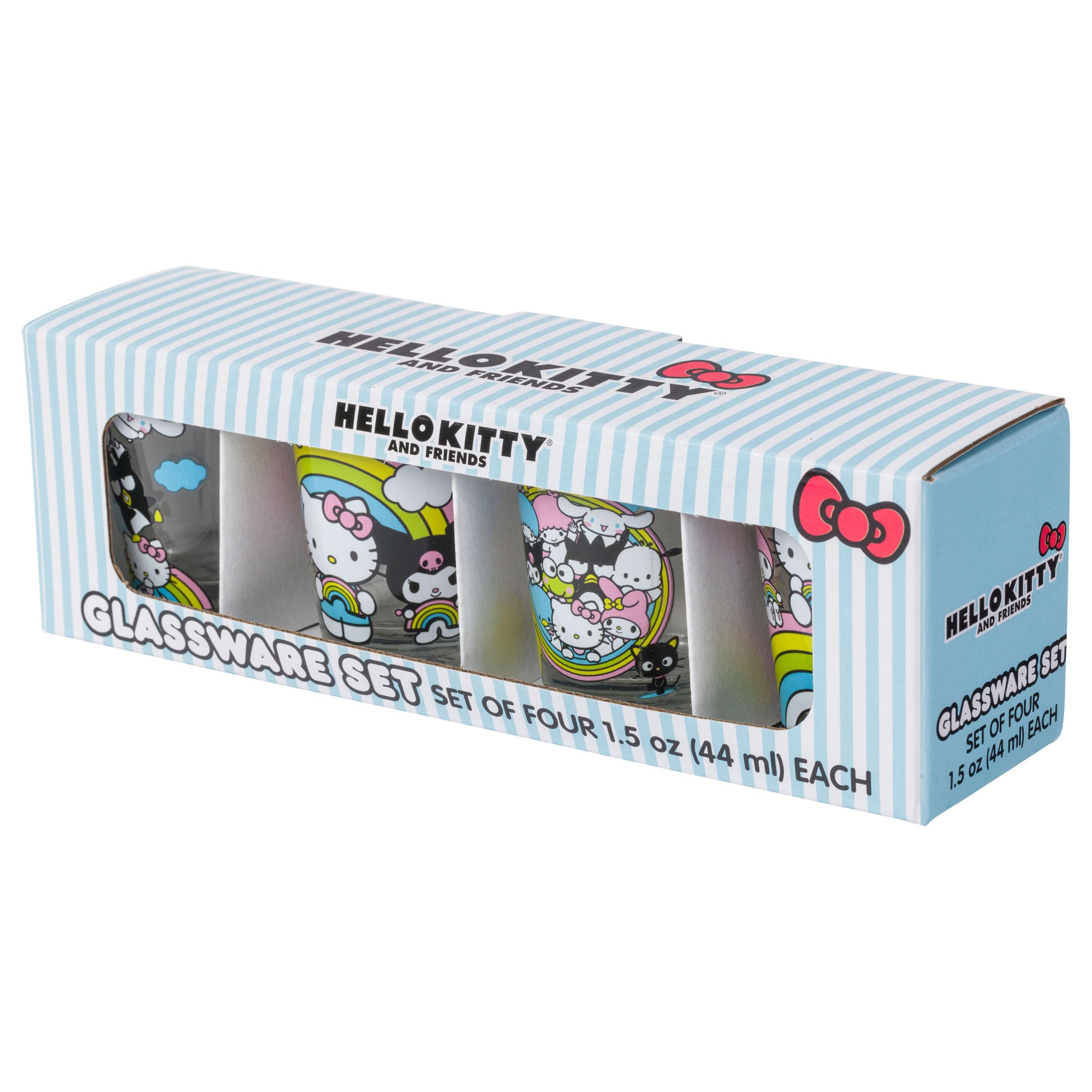 Silver Buffalo Sanrio Hello Kitty And Friends Rainbow Featuring Badtz-Maru, My Melody, Cinnamoroll, Kuromi, Little Twin Stars, P