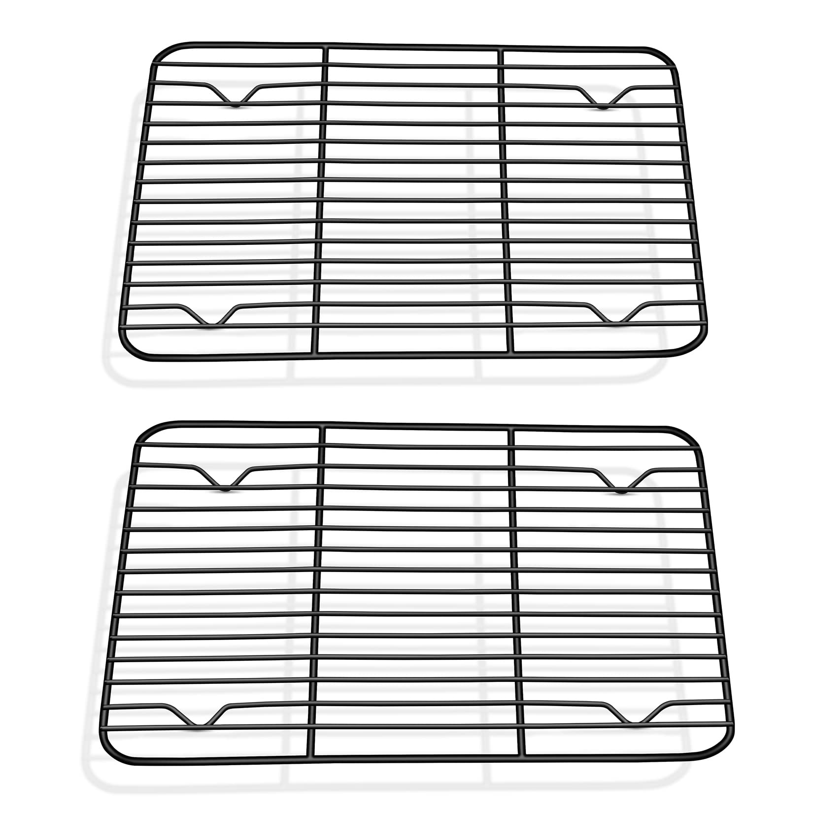 Cooling Rack Set Of 2, P&P Chef Non-Stick Small Baking Racks For Cooking Grilling, 2 Pack 9.7    X 7.3    Drying Rack, Fit In Mi