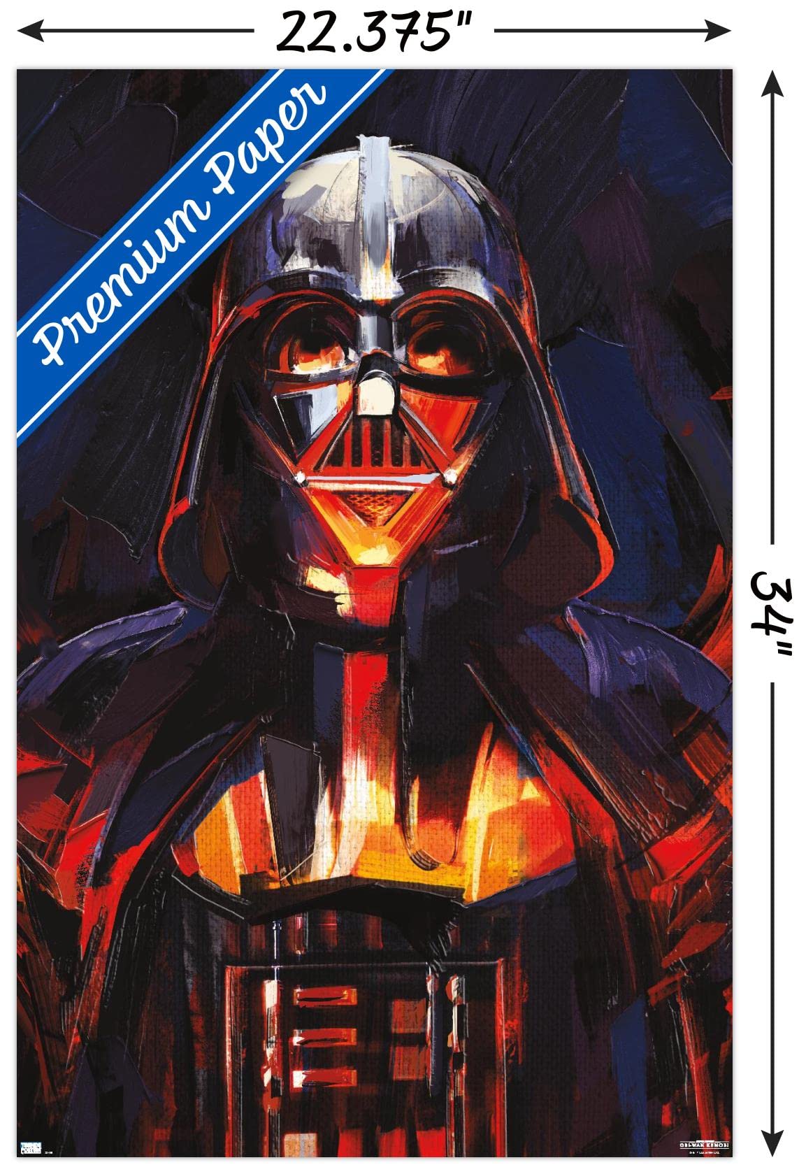 Trends International Star Wars: Obi-Wan Kenobi - Darth Vader Painting Wall Poster, 22.375'' X 34'', Premium Unframed Version
