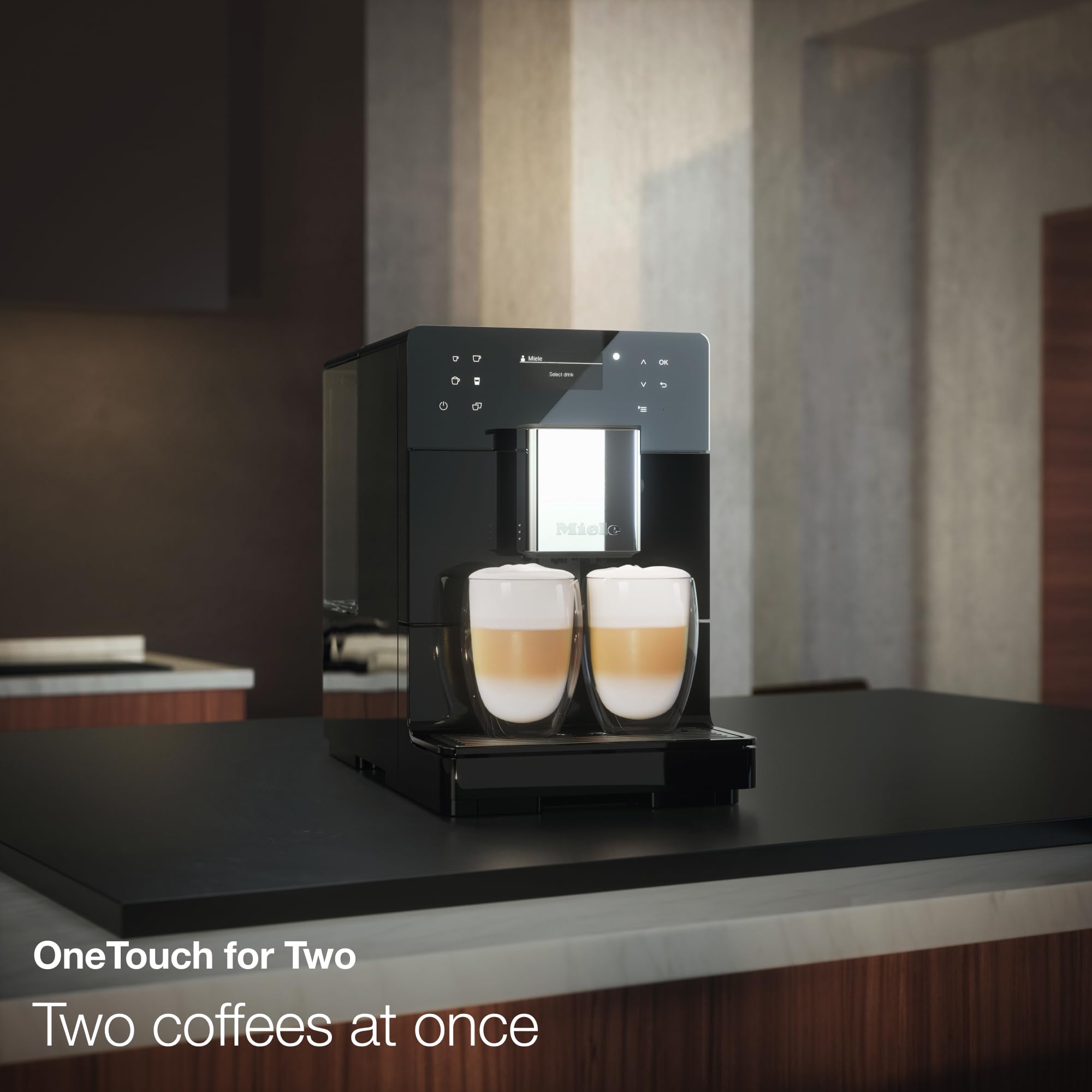 Miele Cm 5300 Automatic Bean-To-Cup Coffee Maker - With Onetouch For Two, Aroma-Preserving Cone Grinder, Coffee Pot, Automatic C