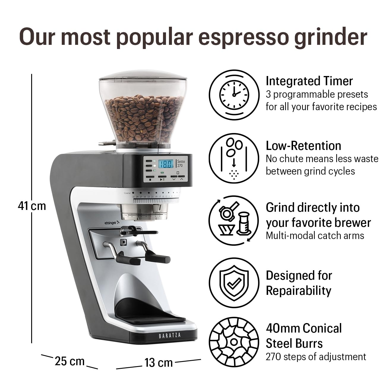 Baratza Sette 270 Conical Burr Coffee Grinder