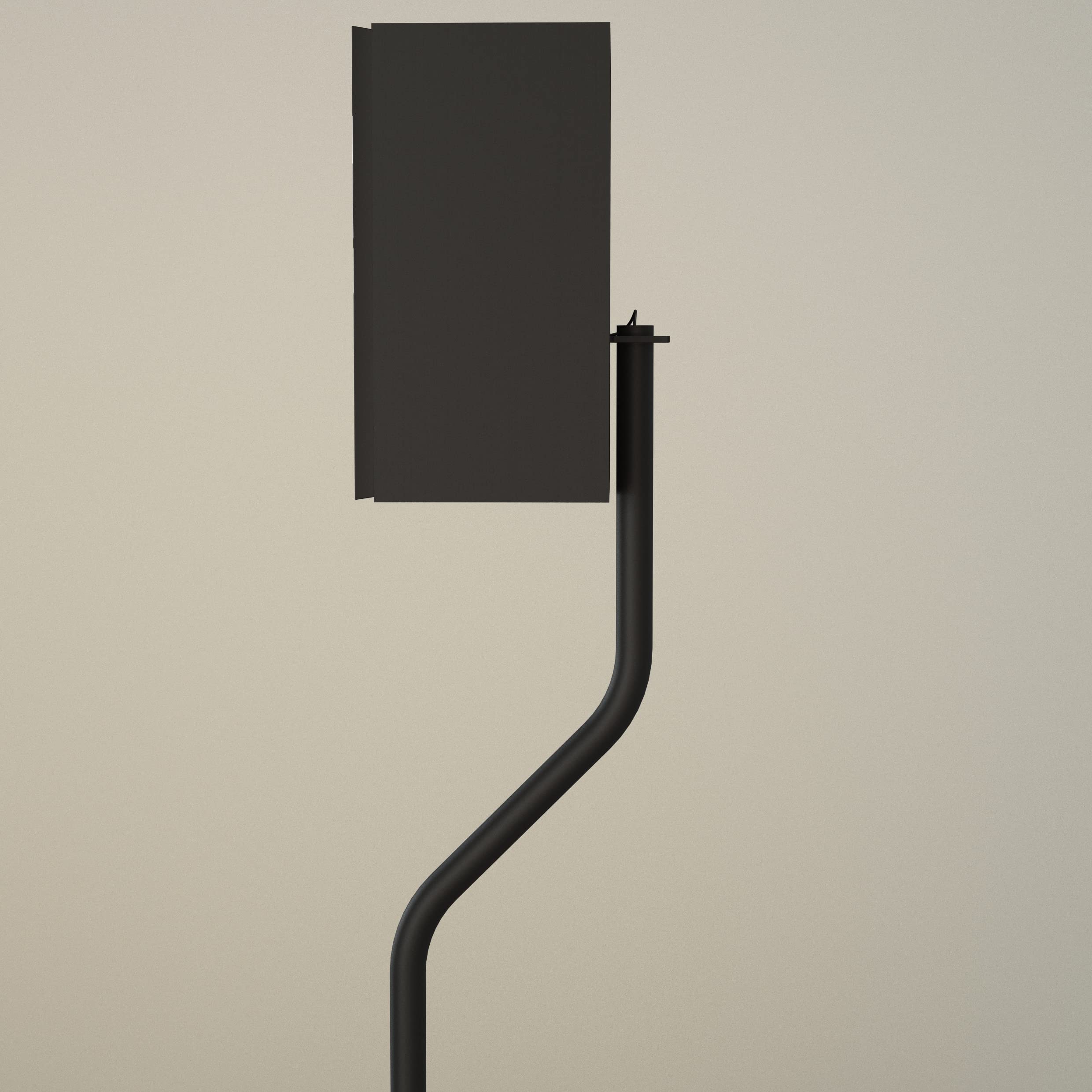 AVF Traditional Steel and Glass Speaker Floor Stands in Black (Set of 2)