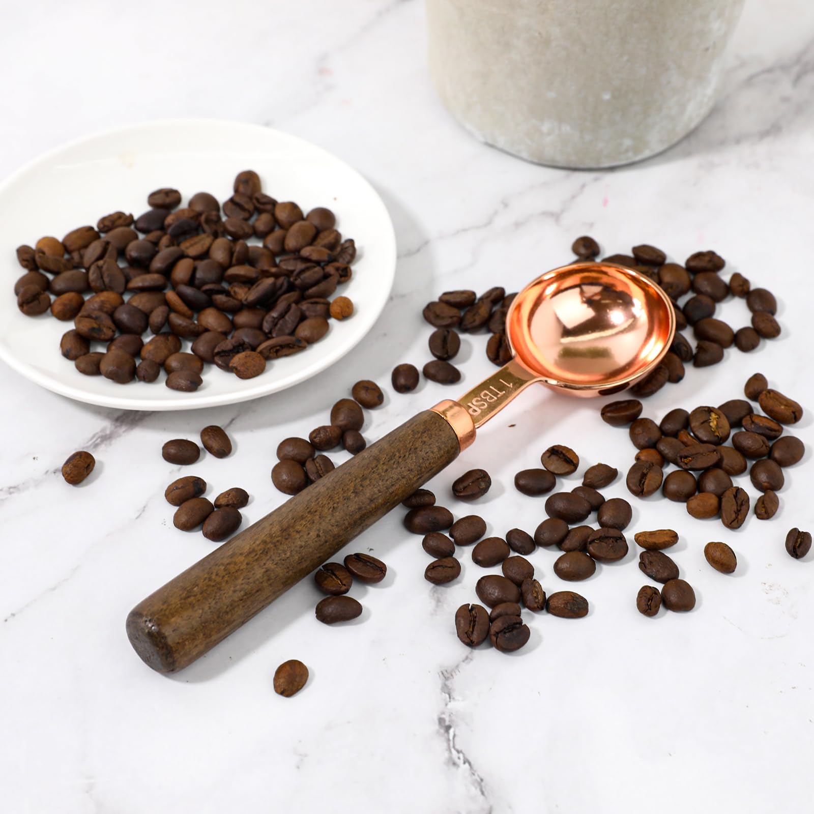Coffee Scoop For Ground Coffee 1 Tablespoon Coffee Scoop Wood Long Handle Coffee Bean Scoop Tea Scoop Coffee Measuring Spoon,1 T