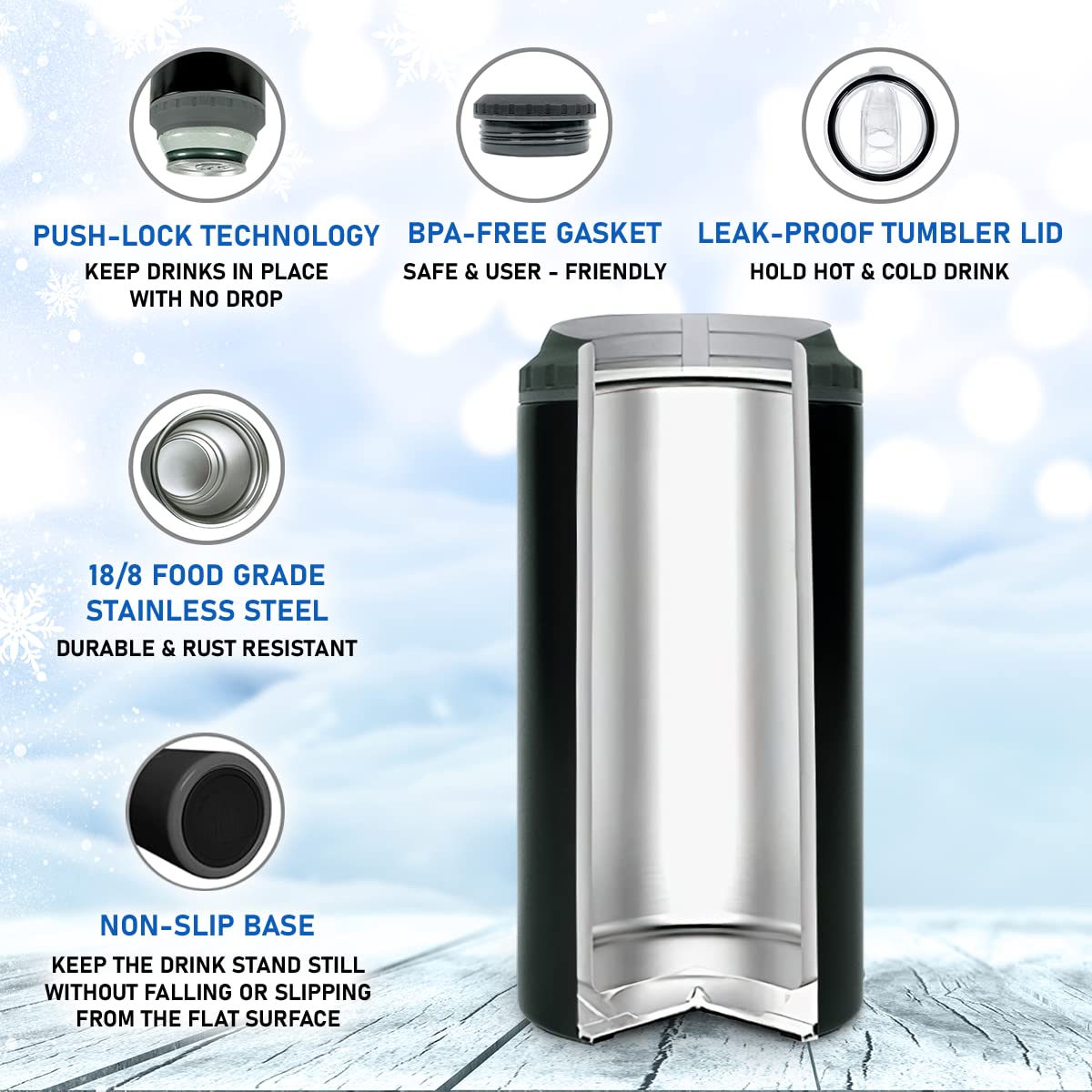 Wassmin Dolphin Tumbler Can Cooler 4-In-1 Dolphin Gift For Women Girls Teen Dolphins Jewelry Drawings Stainless Steel Insulated
