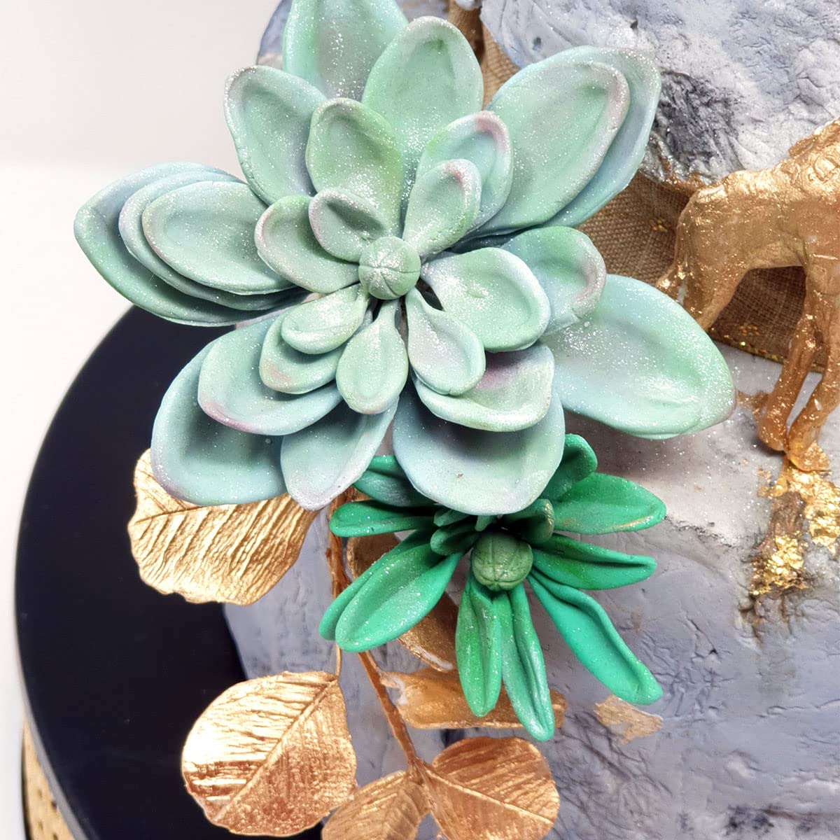 Flower Pro Ultimate Succulents Silicone Mold For Cake Decorating & Crafts By Katy Sue. Makes Fondant, Sugar Paste, & Clay Succul