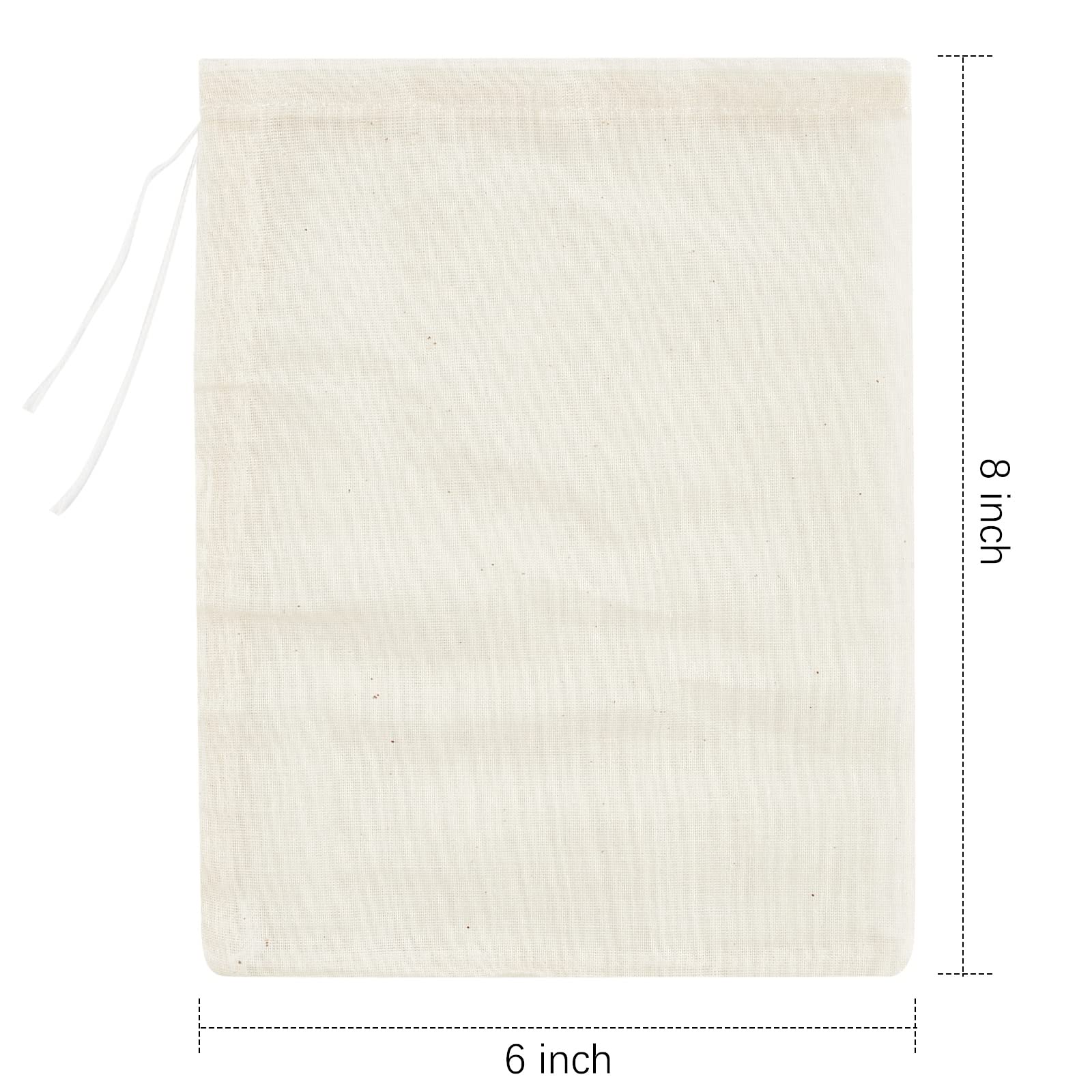 Tuzazo 24 Pack Reusable Spice Bags For Cooking, Cheesecloth Bags For Straining, Drawstring Cotton Tea Bags Soup Bags Bone Broth