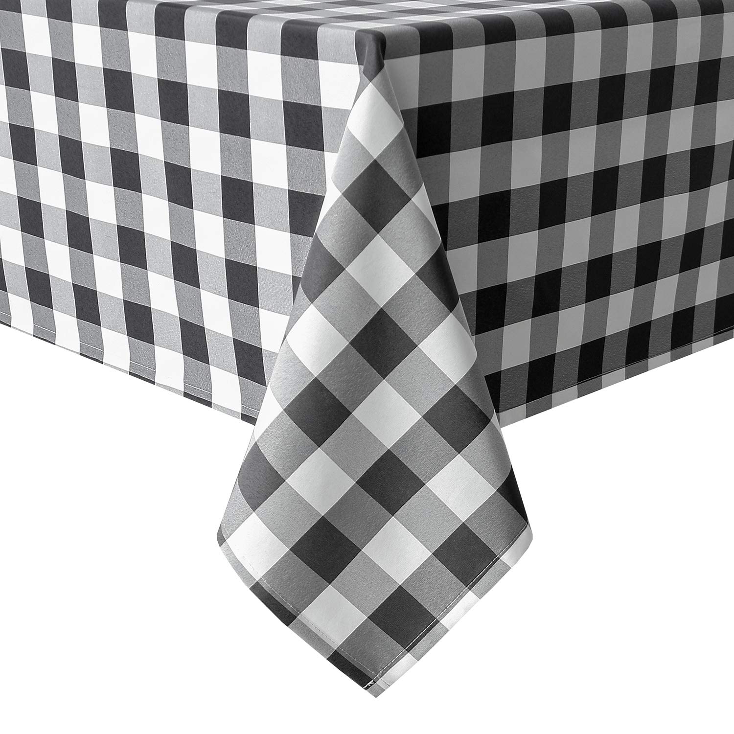 Hiasan 60 X 102 Inch Checkered Tablecloth Rectangle - Stain Resistant, Spillproof And Washable Gingham Table Cloth For Outdoor P