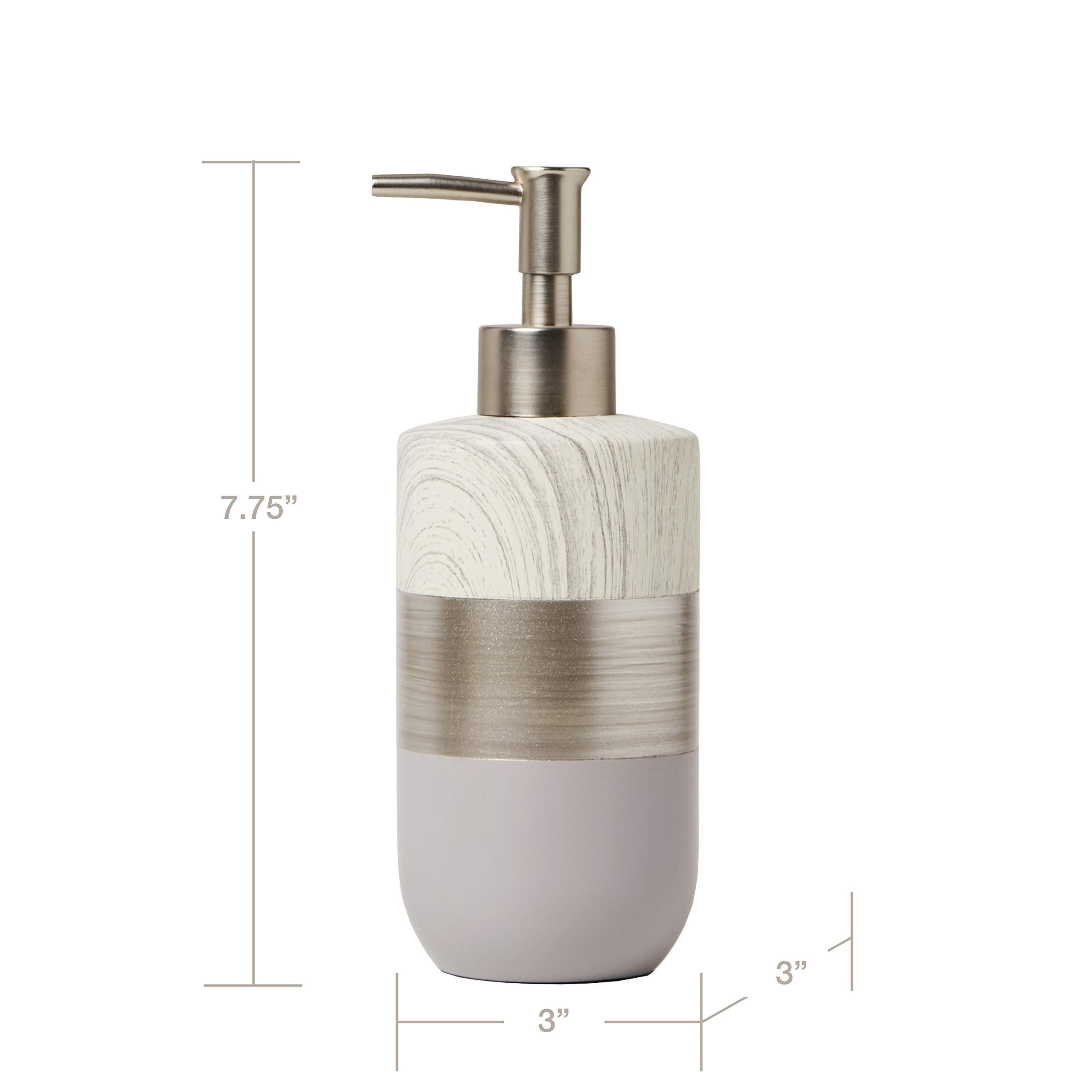 SKL Home by Saturday Knight Ltd. Liselotte Soap Dispenser  Silver