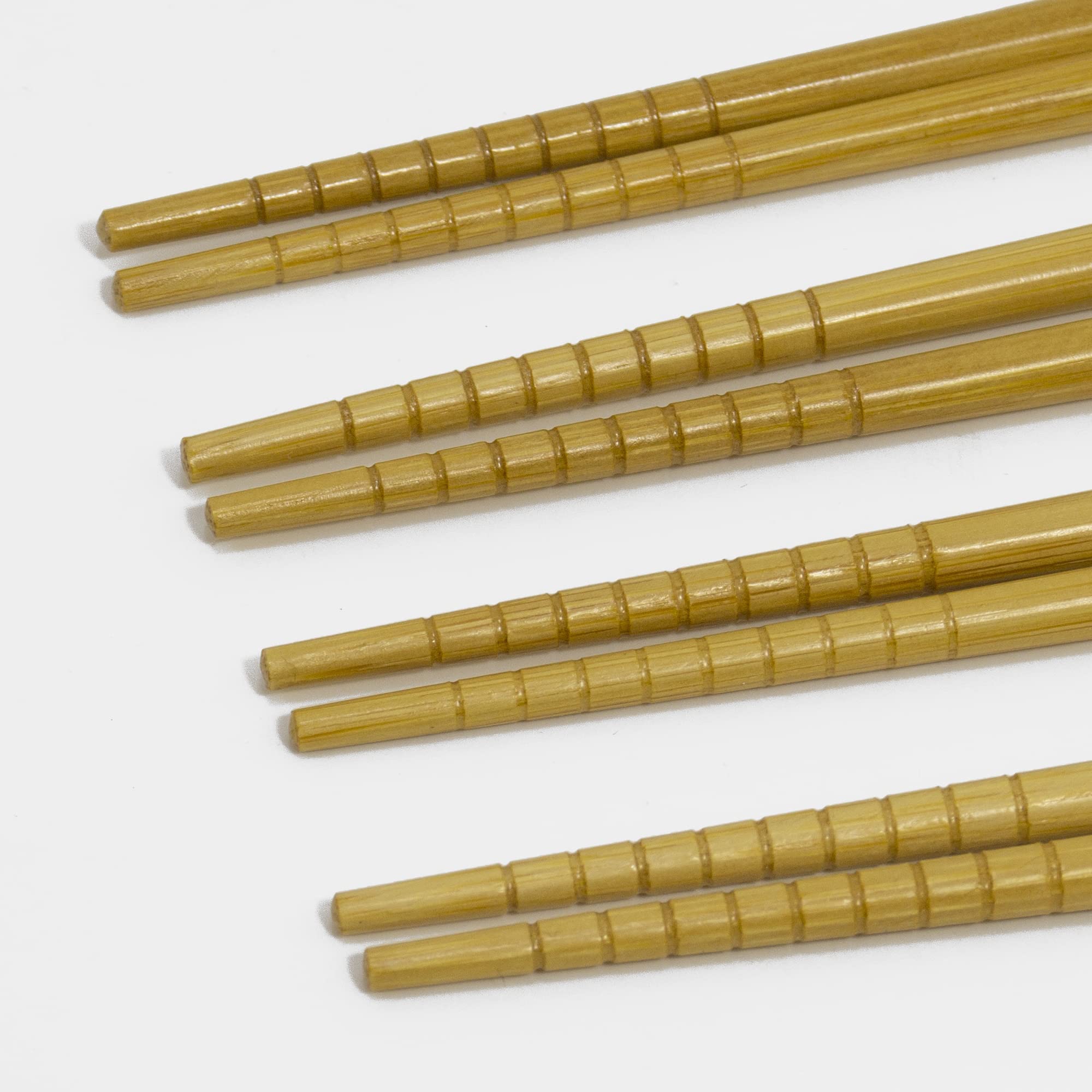 13 Pc Multicolored Bamboo Chopstick Set W/ Sauce Dishes