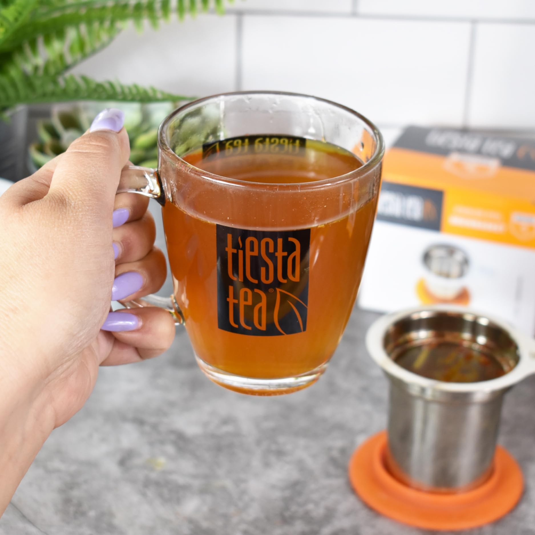 Tiesta Tea - Brewbasket, Stainless Steel Tea Basket Infuser For Loose Leaf Tea | Reusable Tea Infuser With Fine Mesh, Steeps Hot