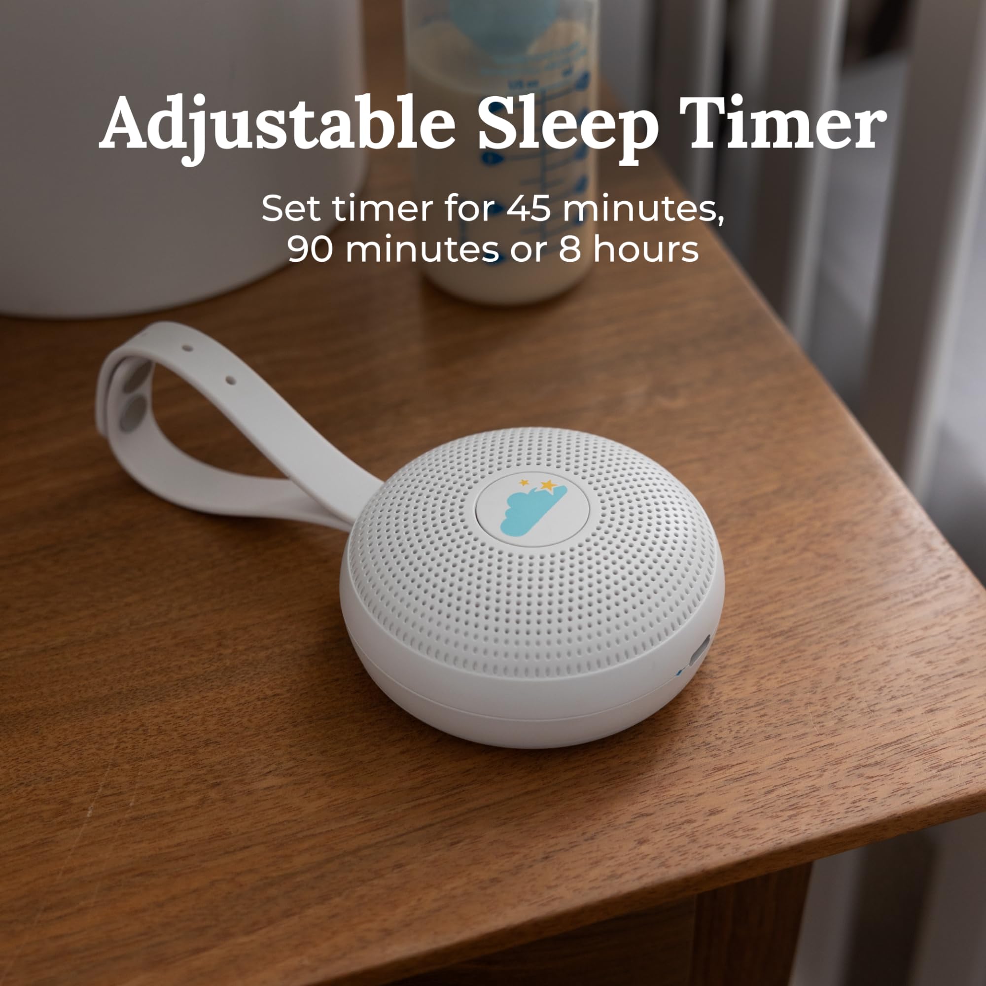 Yogasleep Hushh+ Portable White Noise Machine for Baby  20 Soothing Natural Sounds  Wireless Charging & Speaker  Compact Size  Noise Canceling for Better Sleep  Privacy & Nursery Must Have