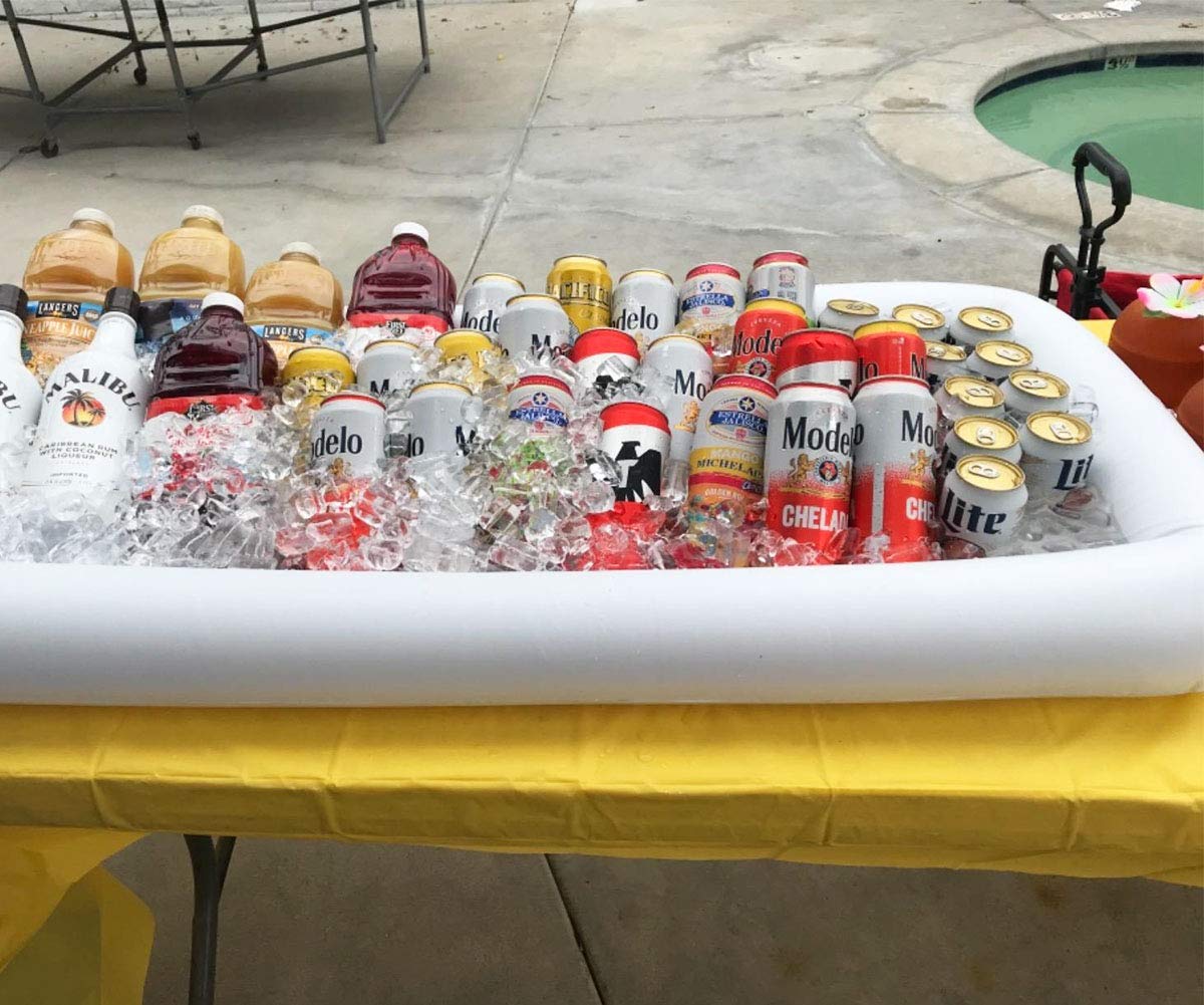 Inflatable Serving Bars Ice Buffet Salad Serving Trays Food Drink Holder Cooler Containers Indoor Outdoor Bbq Picnic Pool Party