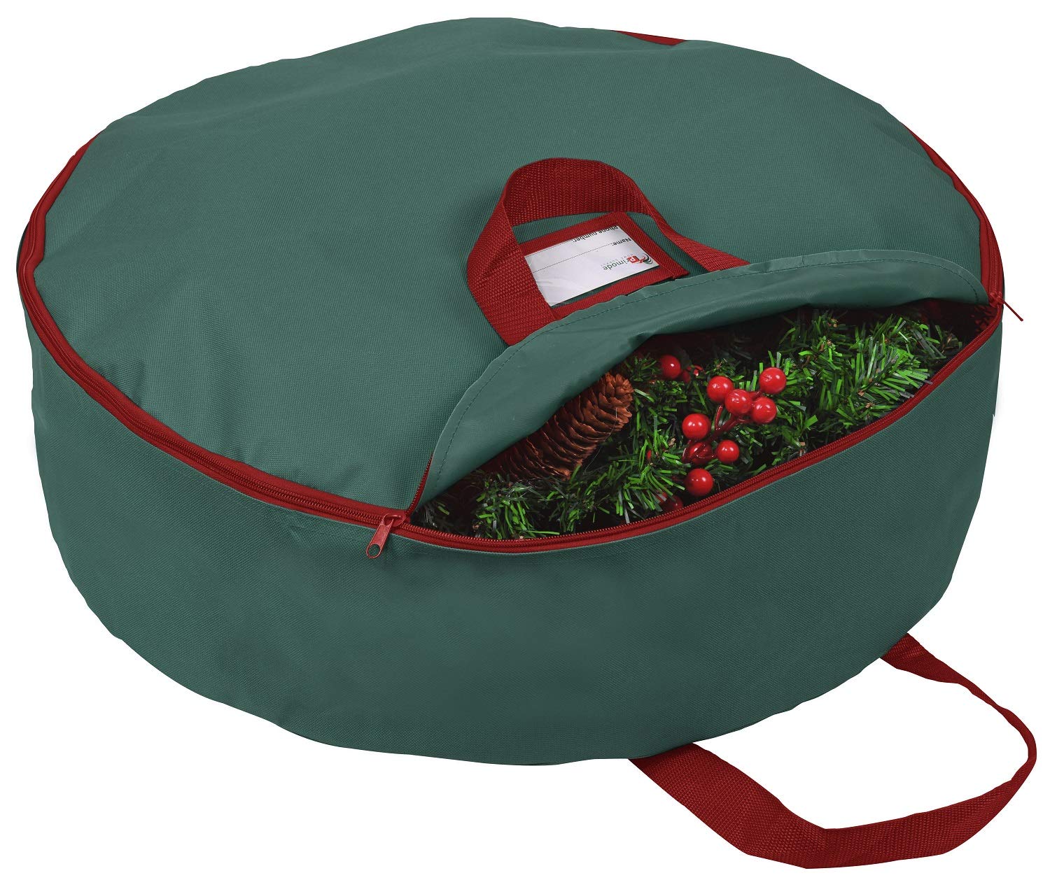 Primode Christmas Wreath Storage Bag 48'' - Handles Made Of Durable 600D Oxford Polyester Material Storage Bag Extra Large 48