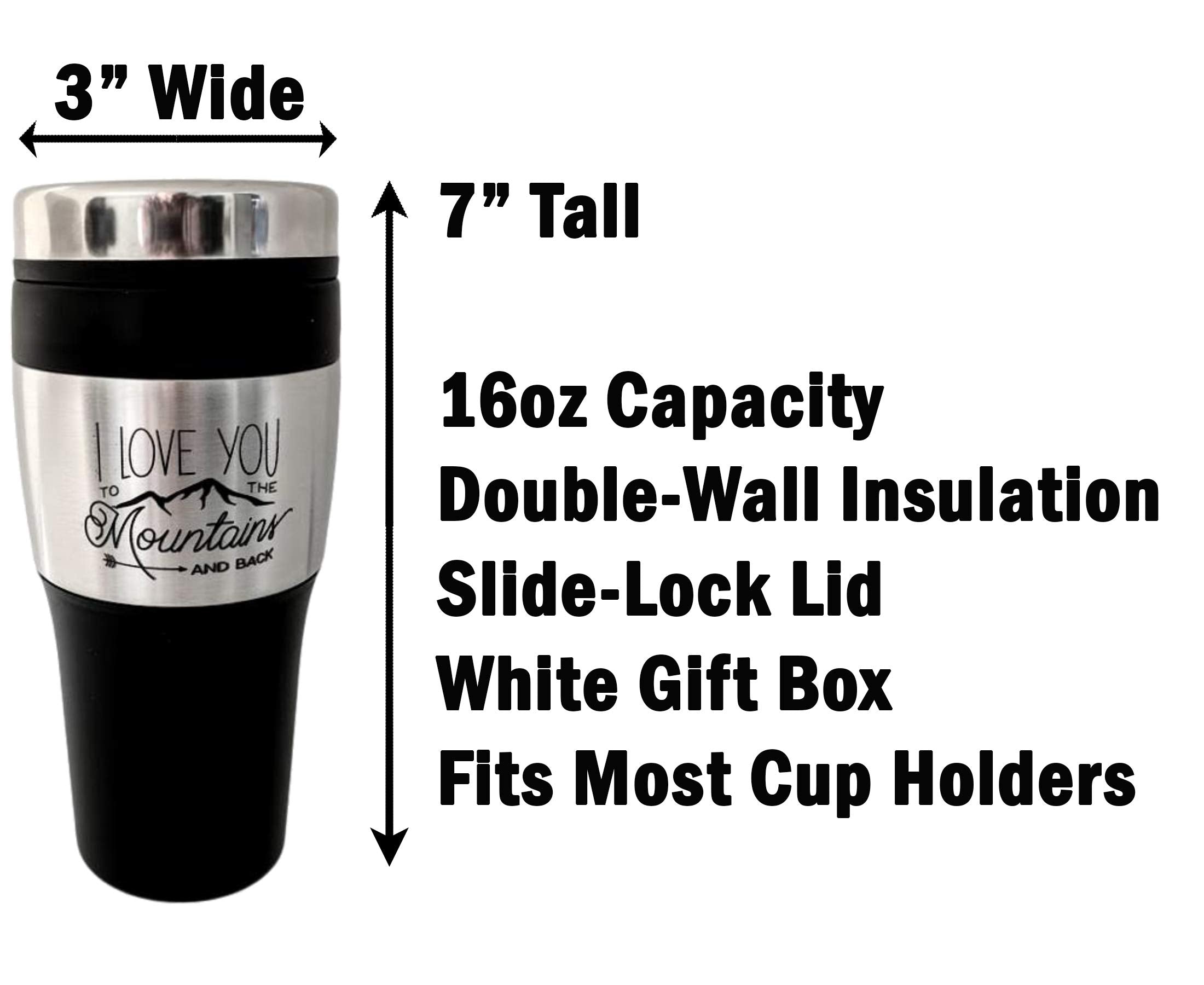 Plustactical Expression Stainless Steel Tumbler (I Love You To The Mountains And Back)
