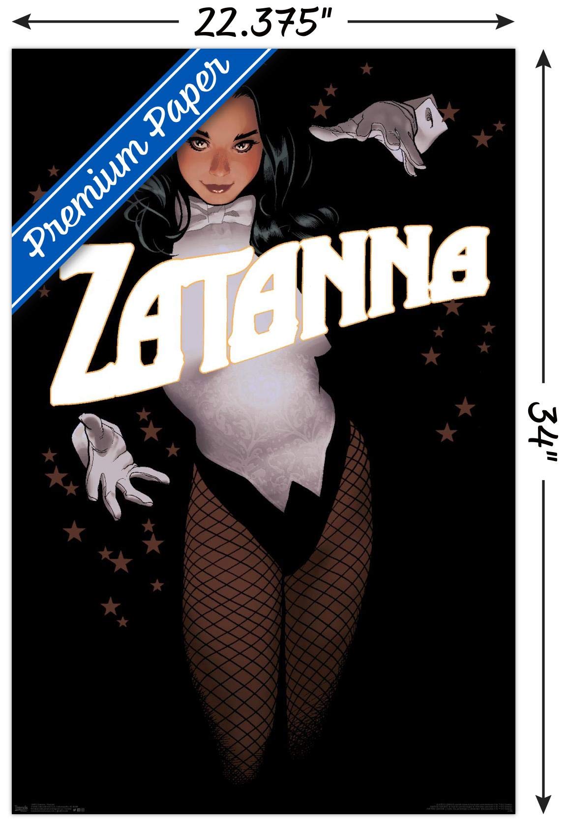 Trends International Dc Comics - Zantanna - Alex Ross Portrait Wall Poster, 22.375'' X 34'', Premium Unframed Version