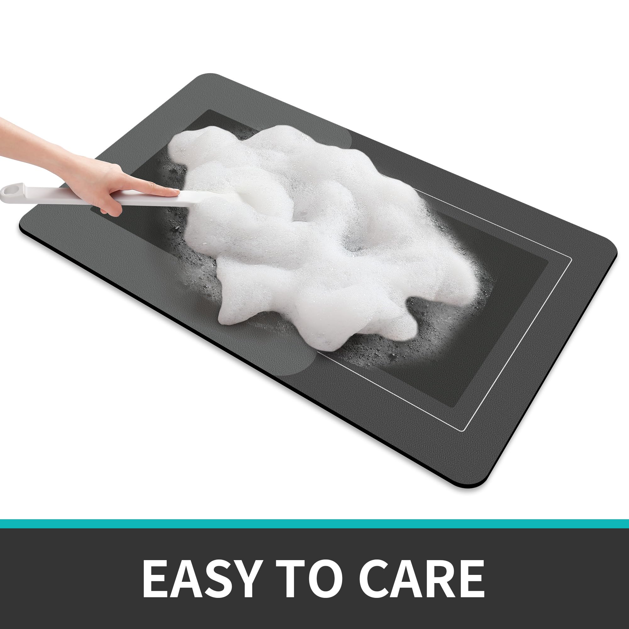 2Pcs Bathroom Mats U Shaped Set, Non-Slip Quick-Dry Toilet Bath Rug For Tub, Shower And Bath Room 19.7''X31.5''+19.7''X23.6'', D