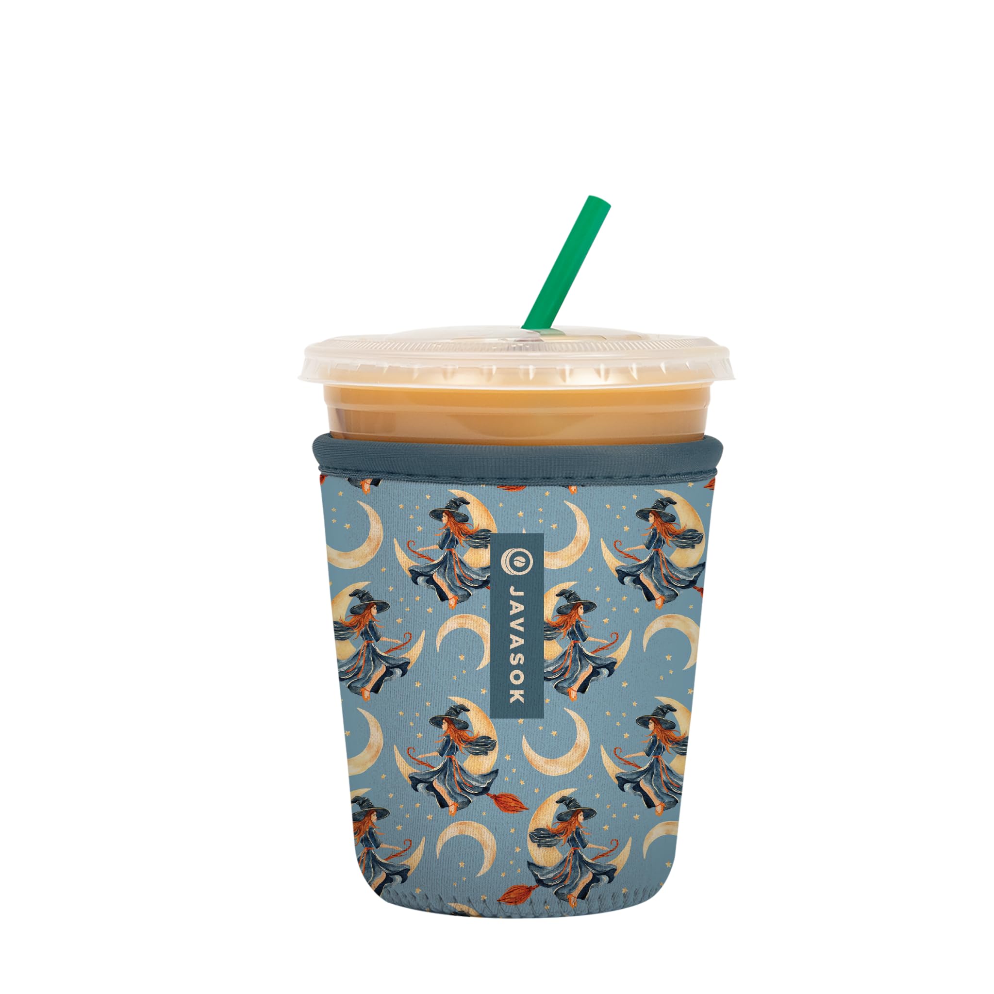 Sok It JavaSok Iced Coffee & Cold Soda Insulated Neoprene Cup Sleeve (Witching Hour, Small: 16-20oz)