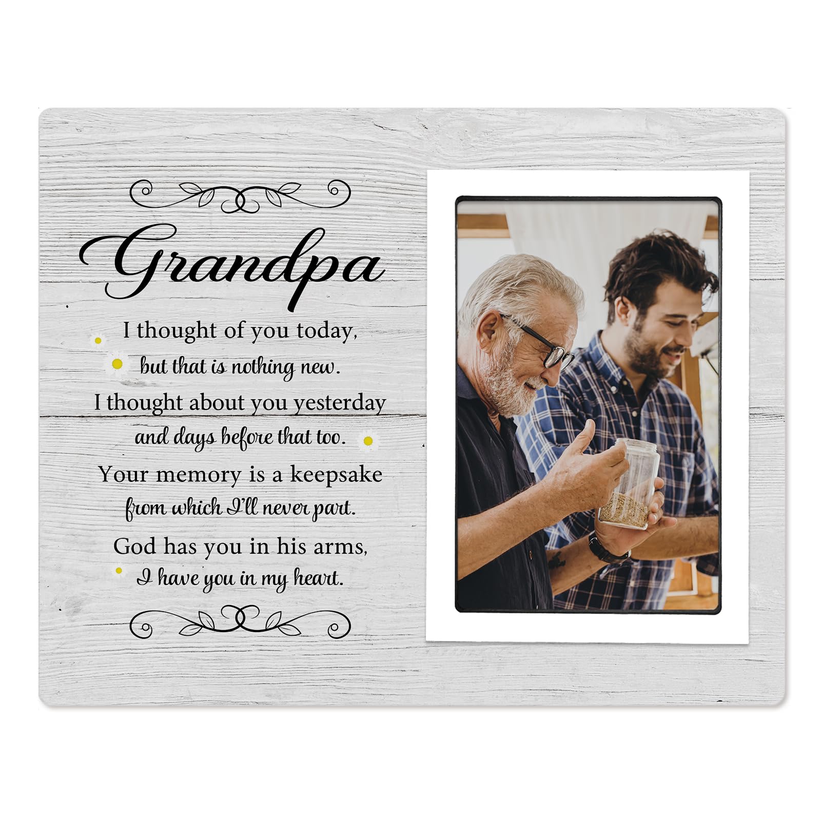 Grandpa Memorial Picture Frames, Sympathy Gifts for Loss of Grandpa, Memorial Gifts for Loss of Grandpa, Bereavement Gifts for L