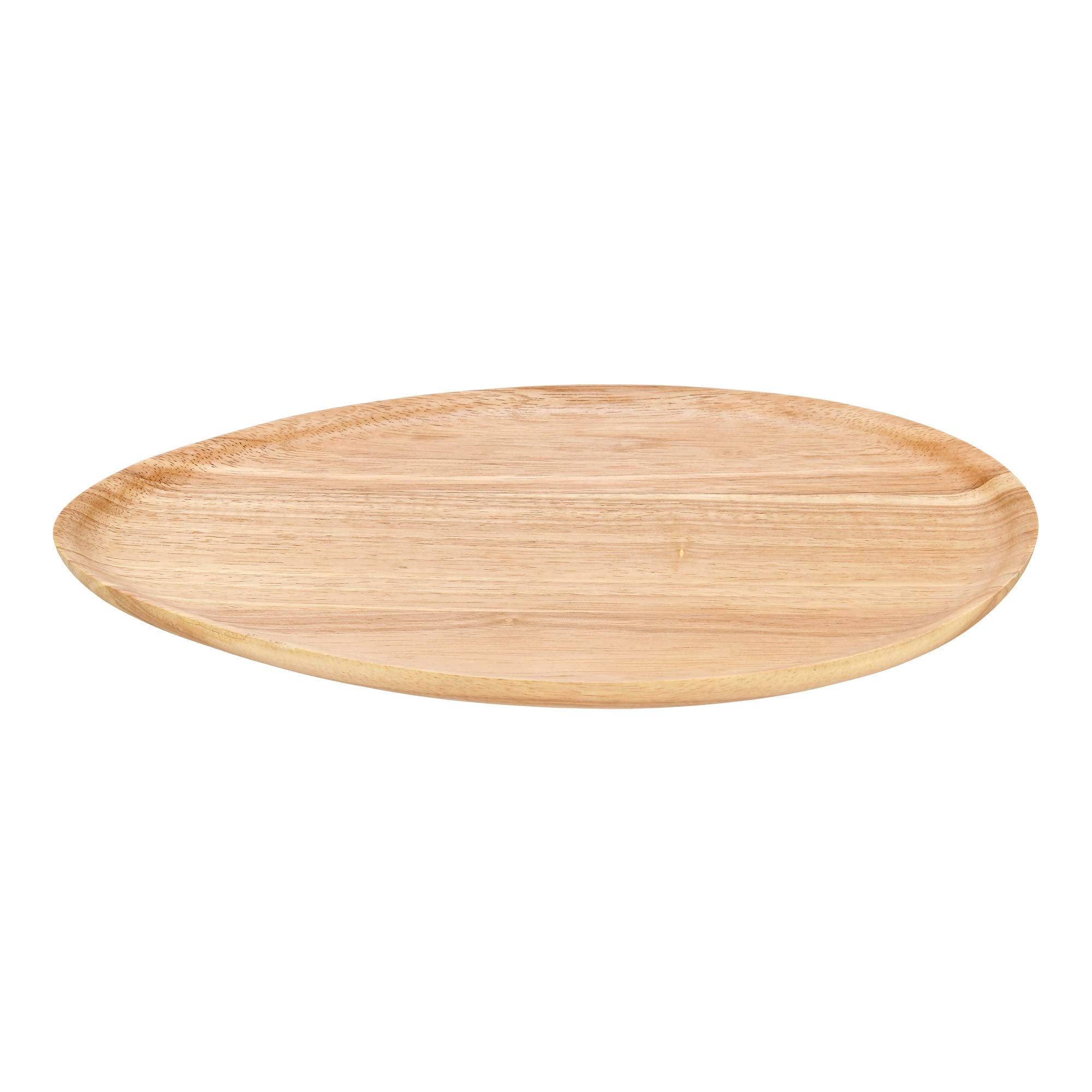 Aeravida Oval-Shaped Brown Rain Tree Wooden Serving Platter | Decorative Serving Platter | Wood Serving Tray Or Platter | Wooden