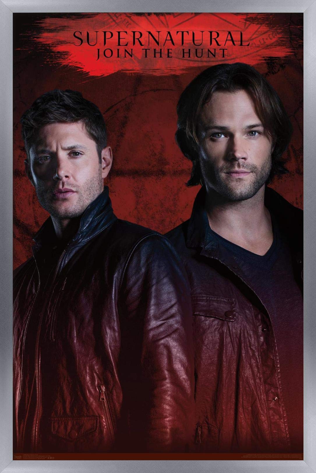 Trends International Supernatural - Red Wall Poster, 14.725'' X 22.375'', Silver Framed Version