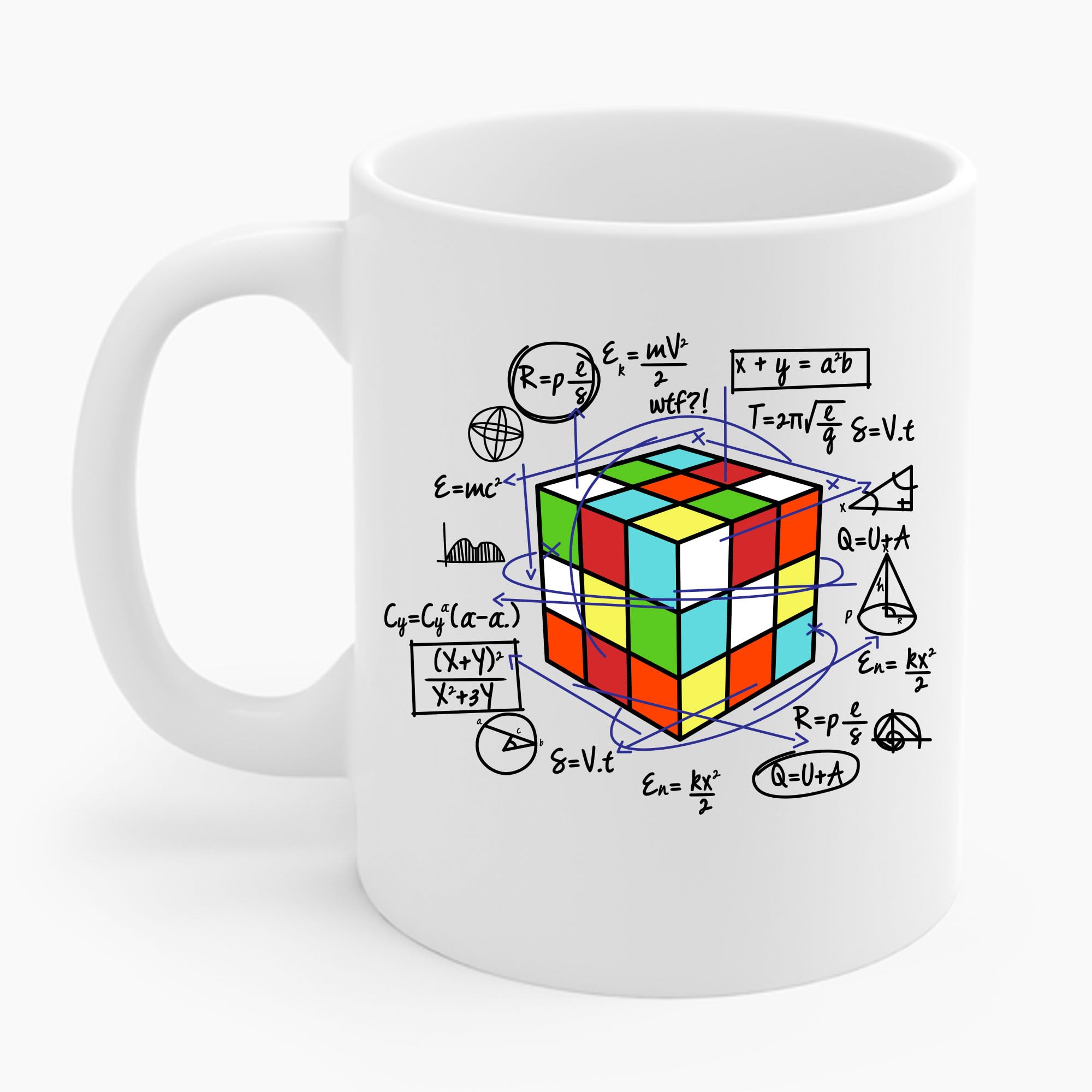 The Next Melting Cube Speed Cubing Math Vintage Puzzle Youth Gifts Coffee Mug (11 oz, White)