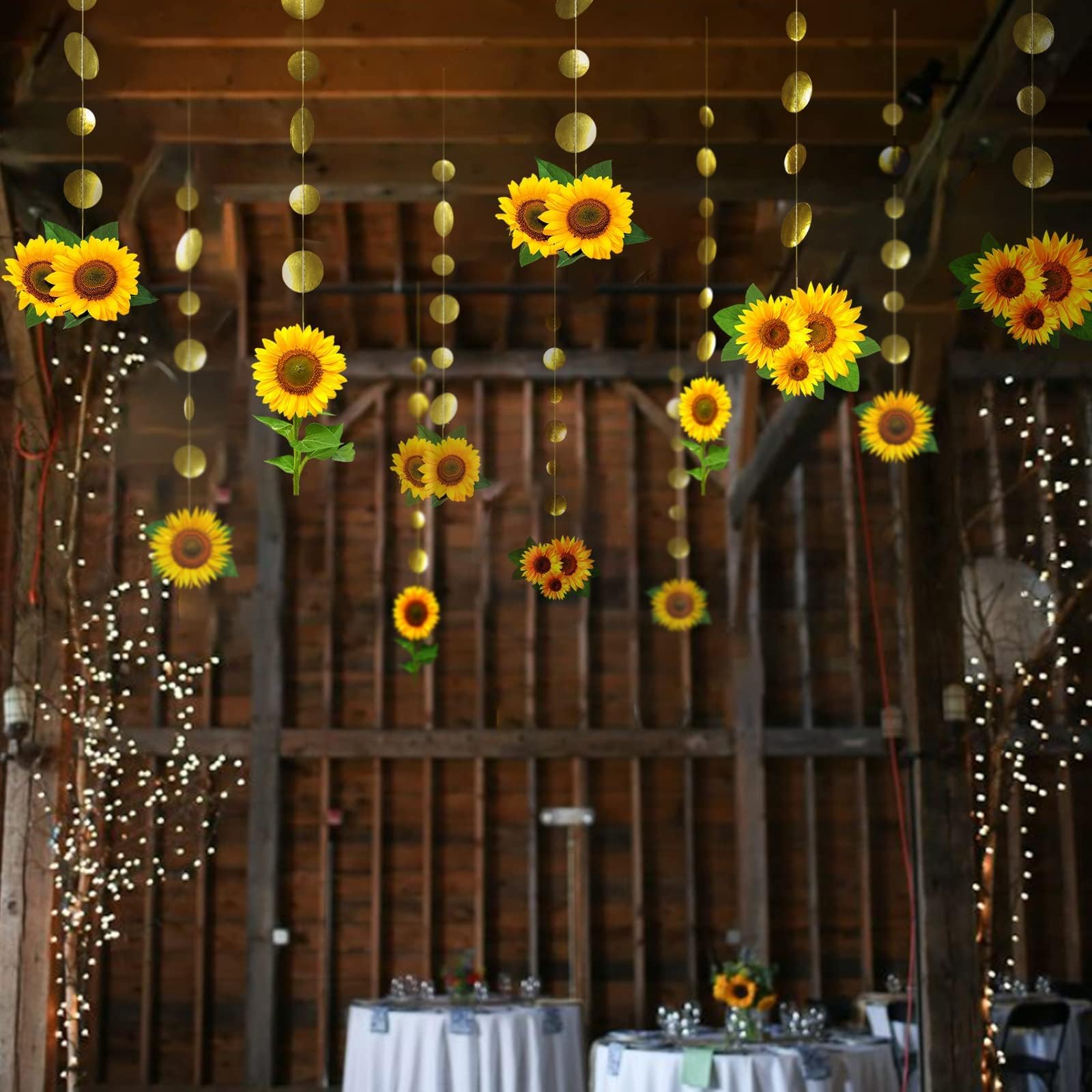 Cheerland Sunflower Garlands Kids Birthday Party Decorations Sun Flower Streamer Backdrop Banner My Sunshine Banner Fall Bday Pa