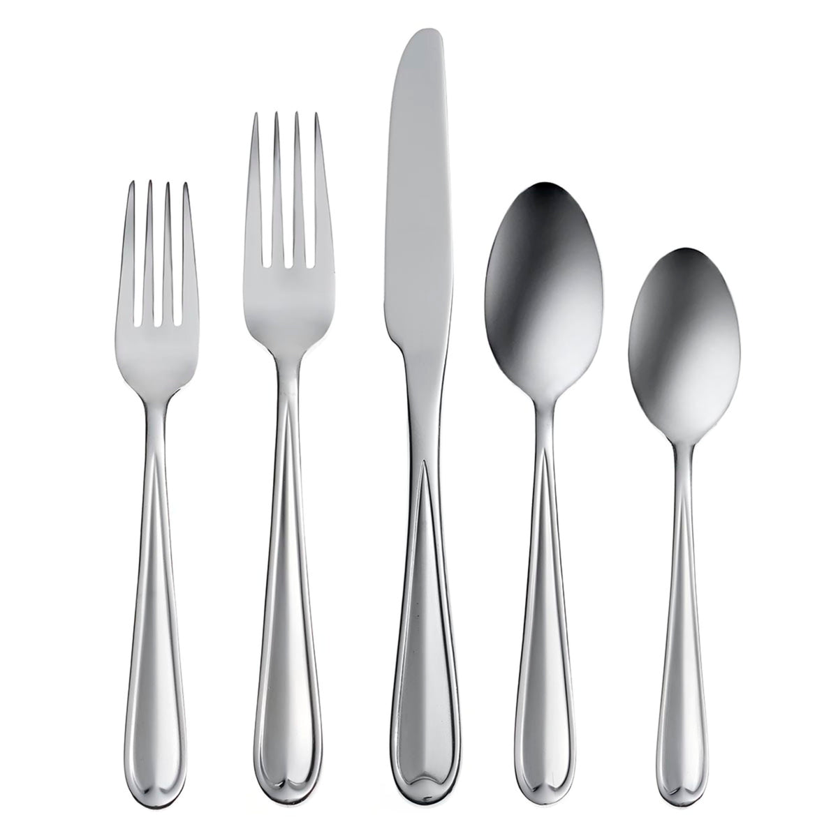 Oneida Dylan 42 Piece Everyday Flatware, Service For 8, 18/0 Stainless Steel, Silverware Set